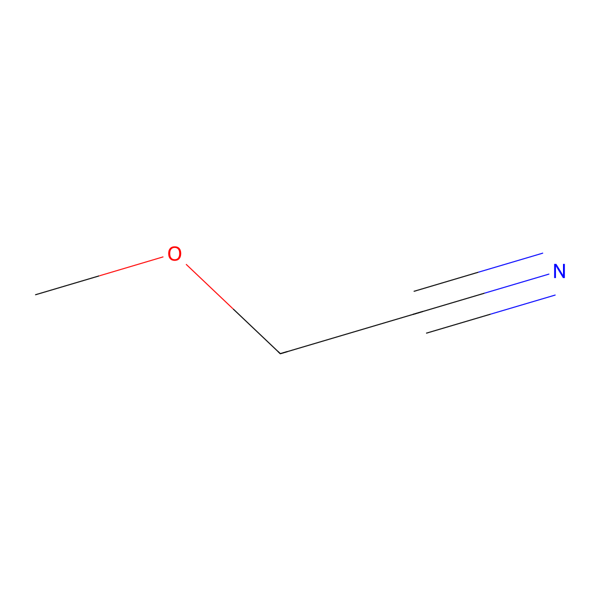 Methoxyacetonitrile molecular structure, CAS 1738-36-9