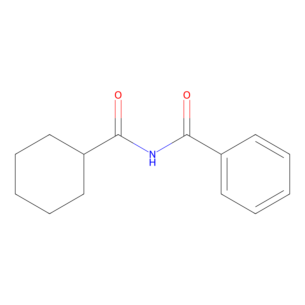Benzamide, N-(cyclohexylcarbonyl)- molecular structure, CAS 1738-55-2