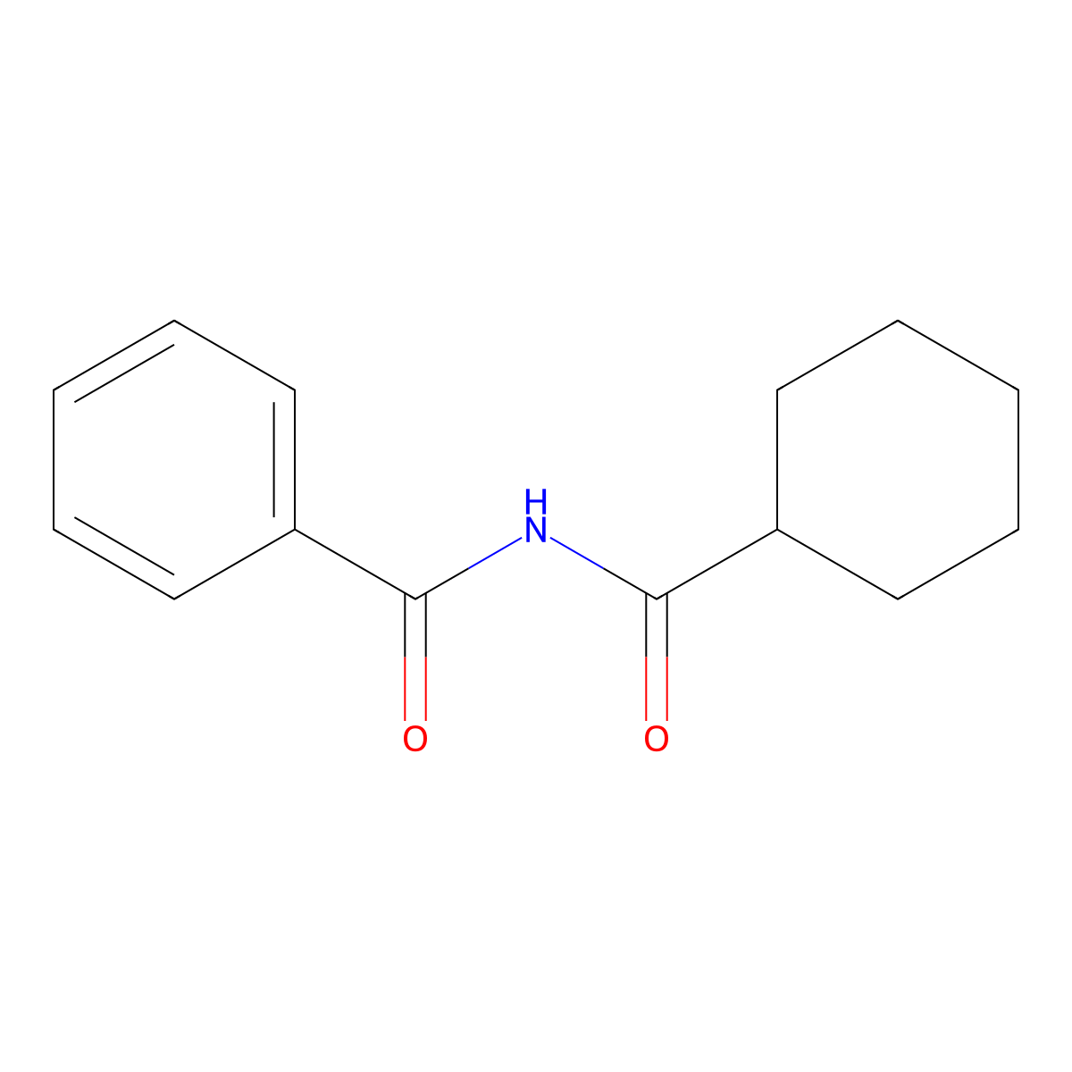 Benzamide, N-(cyclohexylcarbonyl)- molecular structure, CAS 1738-55-2