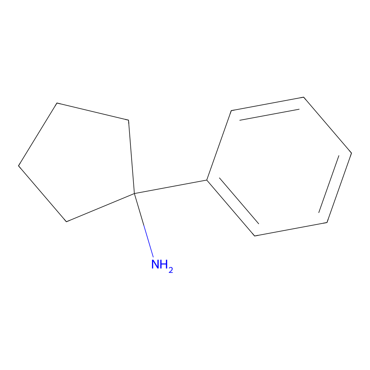 1-Phenylcyclopentylamine molecular structure, CAS 17380-74-4