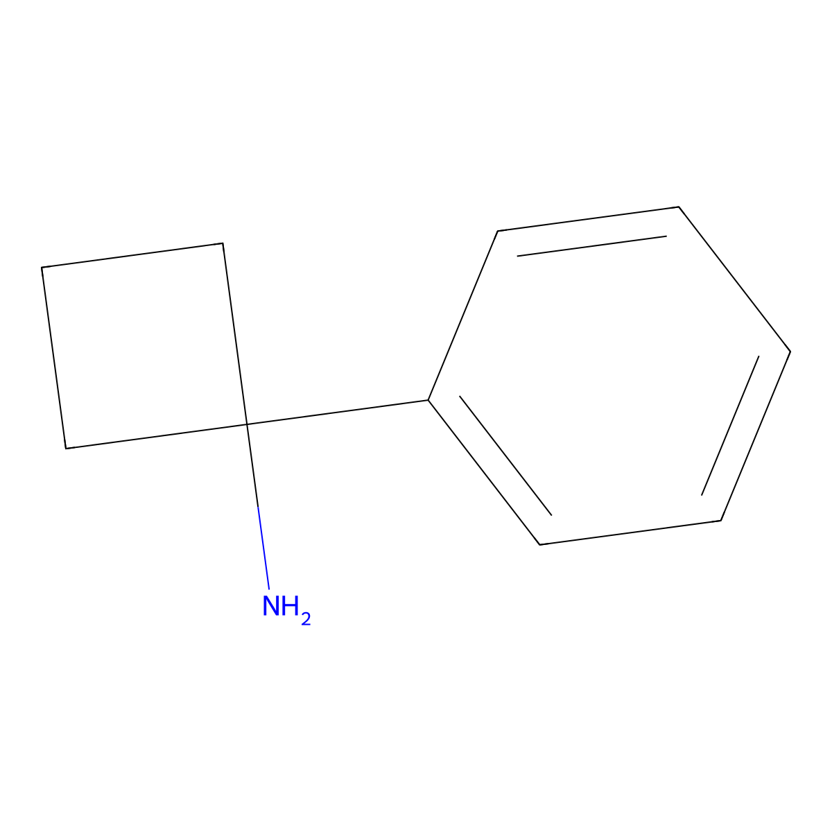 1-Phenylcyclobutylamine molecular structure, CAS 17380-77-7