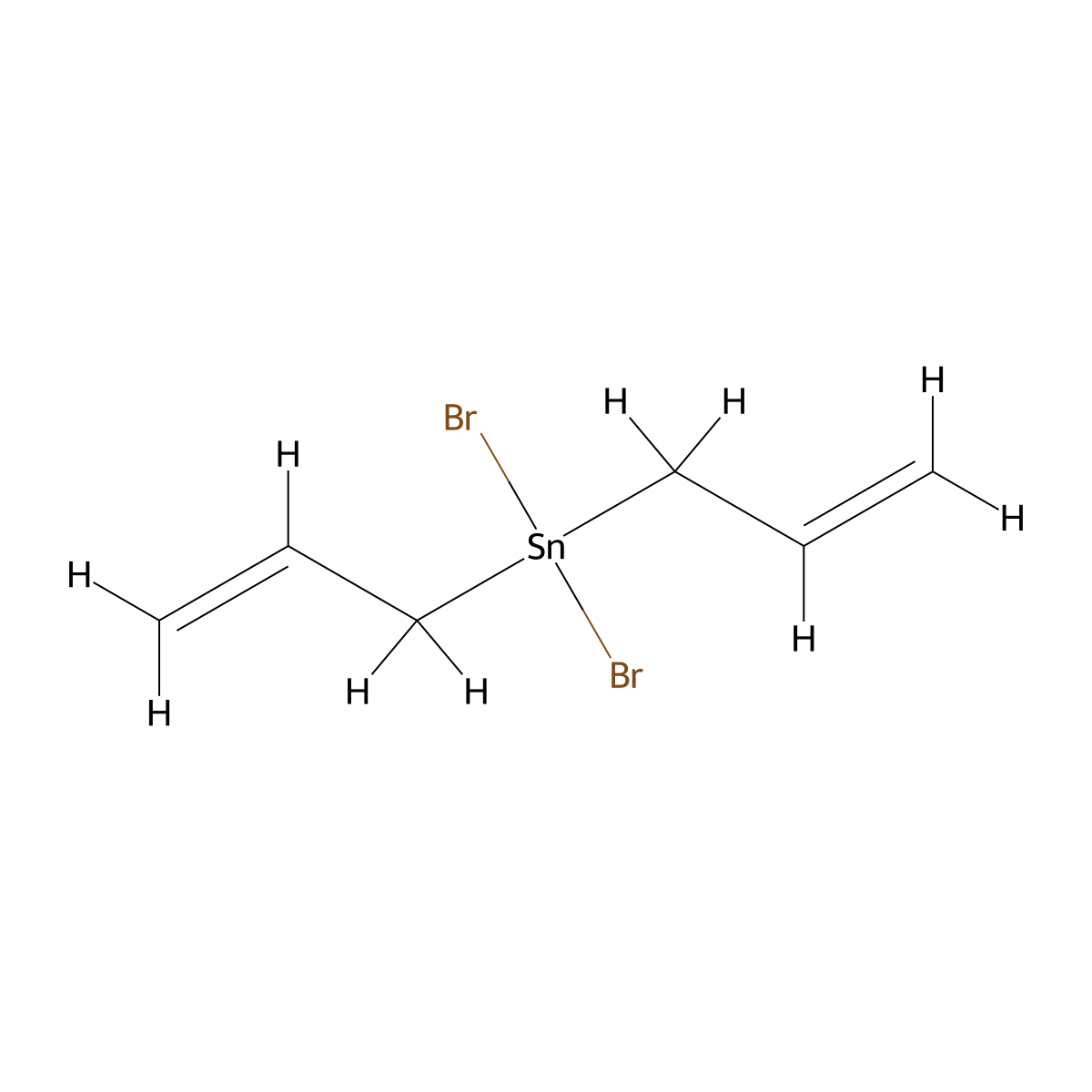 Dibromodi-2-propen-1-ylstannane molecular structure, CAS 17381-88-3