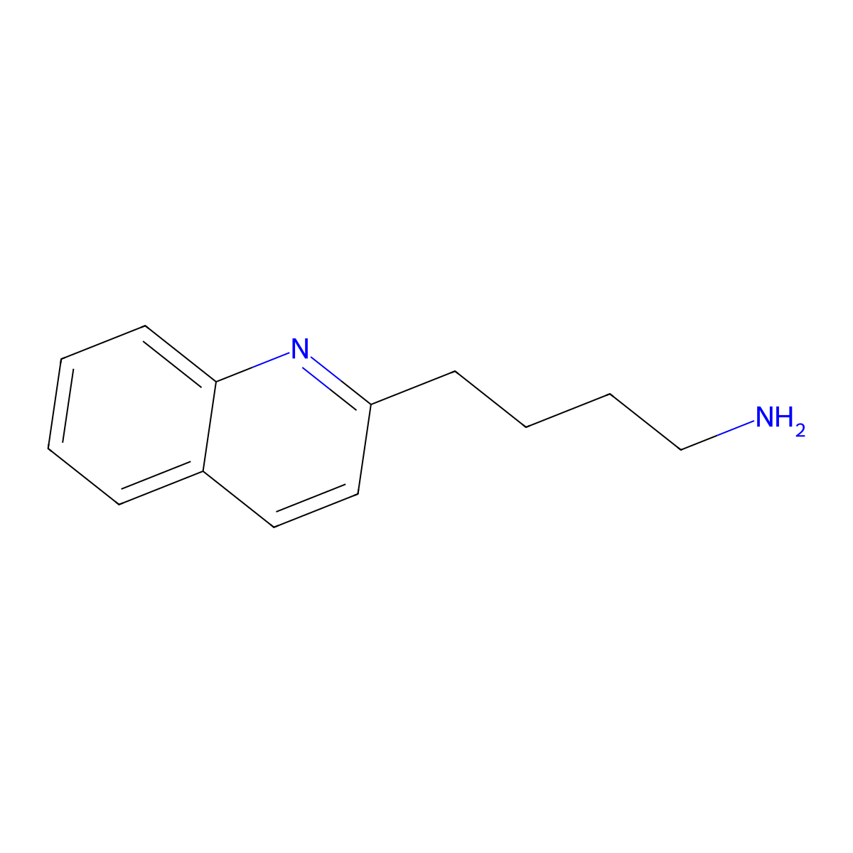 4-(Quinolin-2-yl)butan-1-amine molecular structure, CAS 173838-82-9