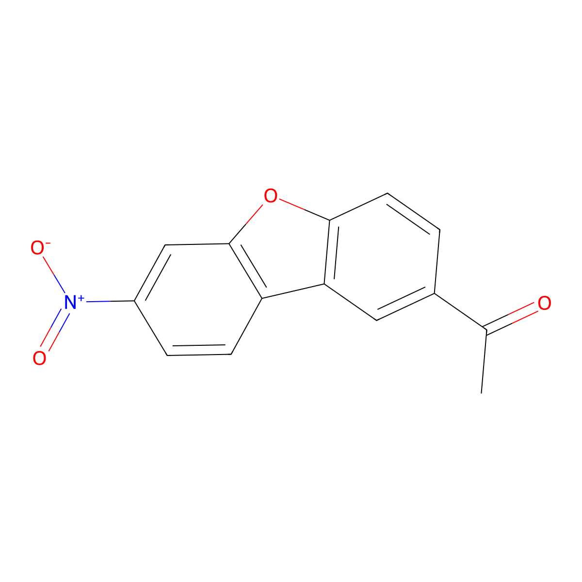 1-(7-Nitrodibenzo[b,d]furan-2-yl)ethanone molecular structure, CAS 173846-17-8