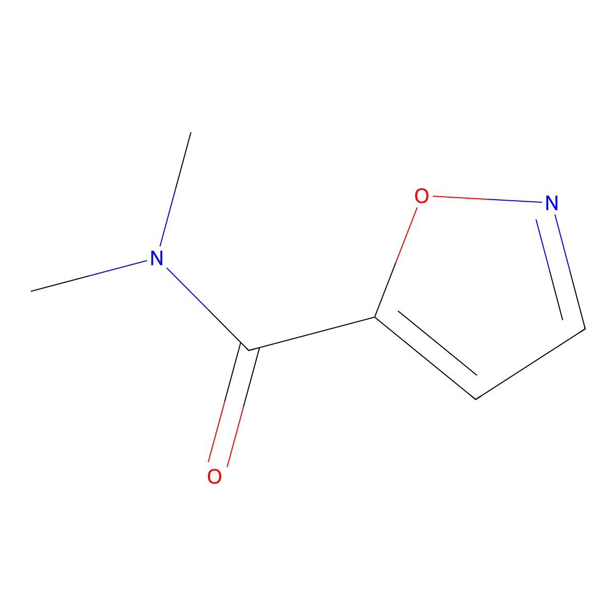 N,N-dimethylisoxazole-5-carboxamide molecular structure, CAS 173850-37-8
