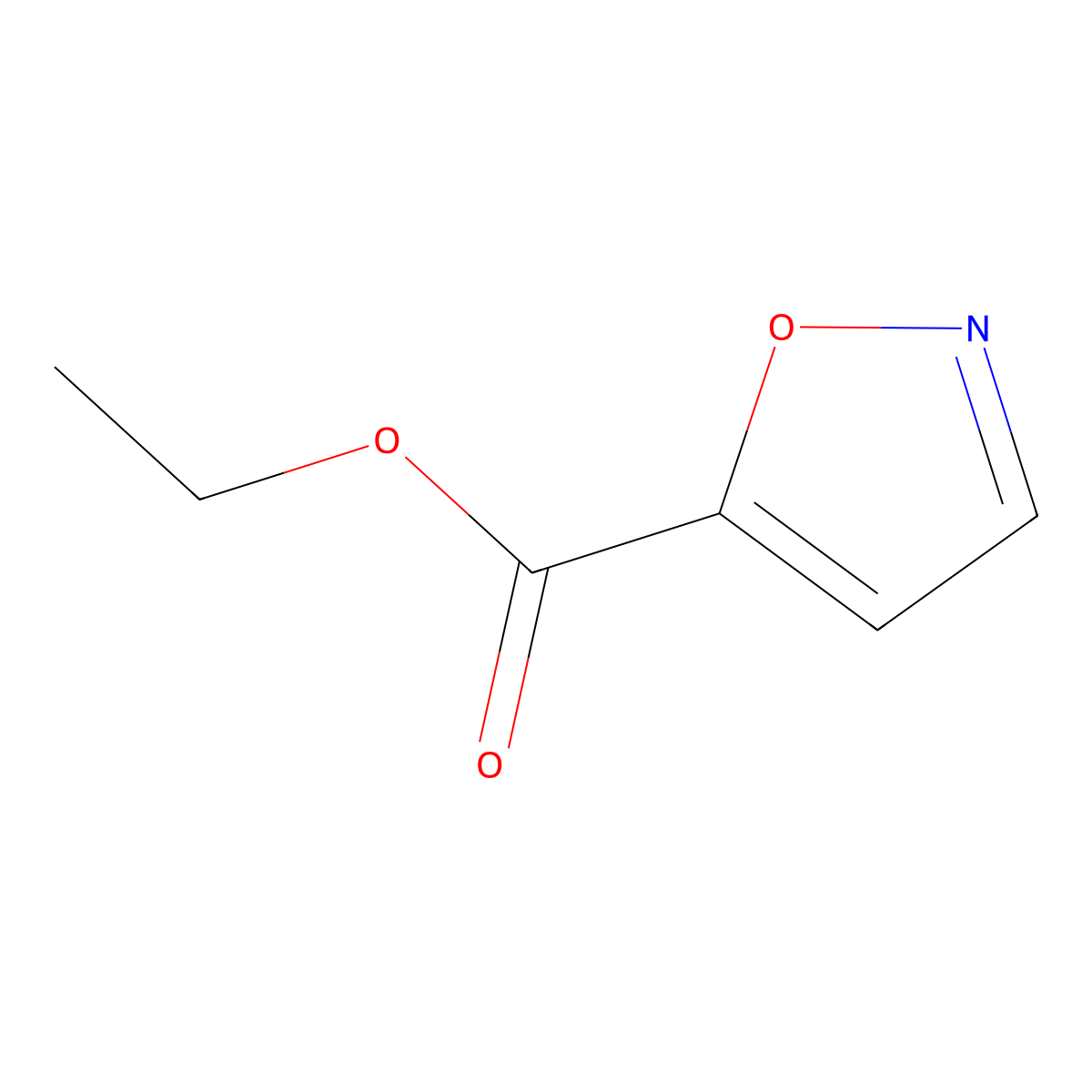 Ethyl isoxazole-5-carboxylate molecular structure, CAS 173850-41-4