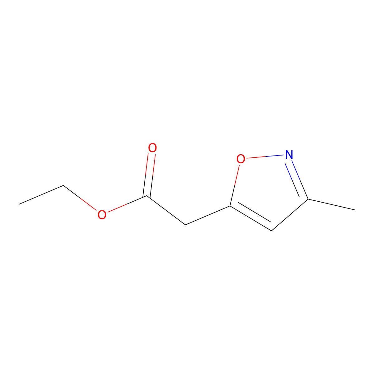 Ethyl 2-(3-methylisoxazol-5-yl)acetate molecular structure, CAS 173850-46-9