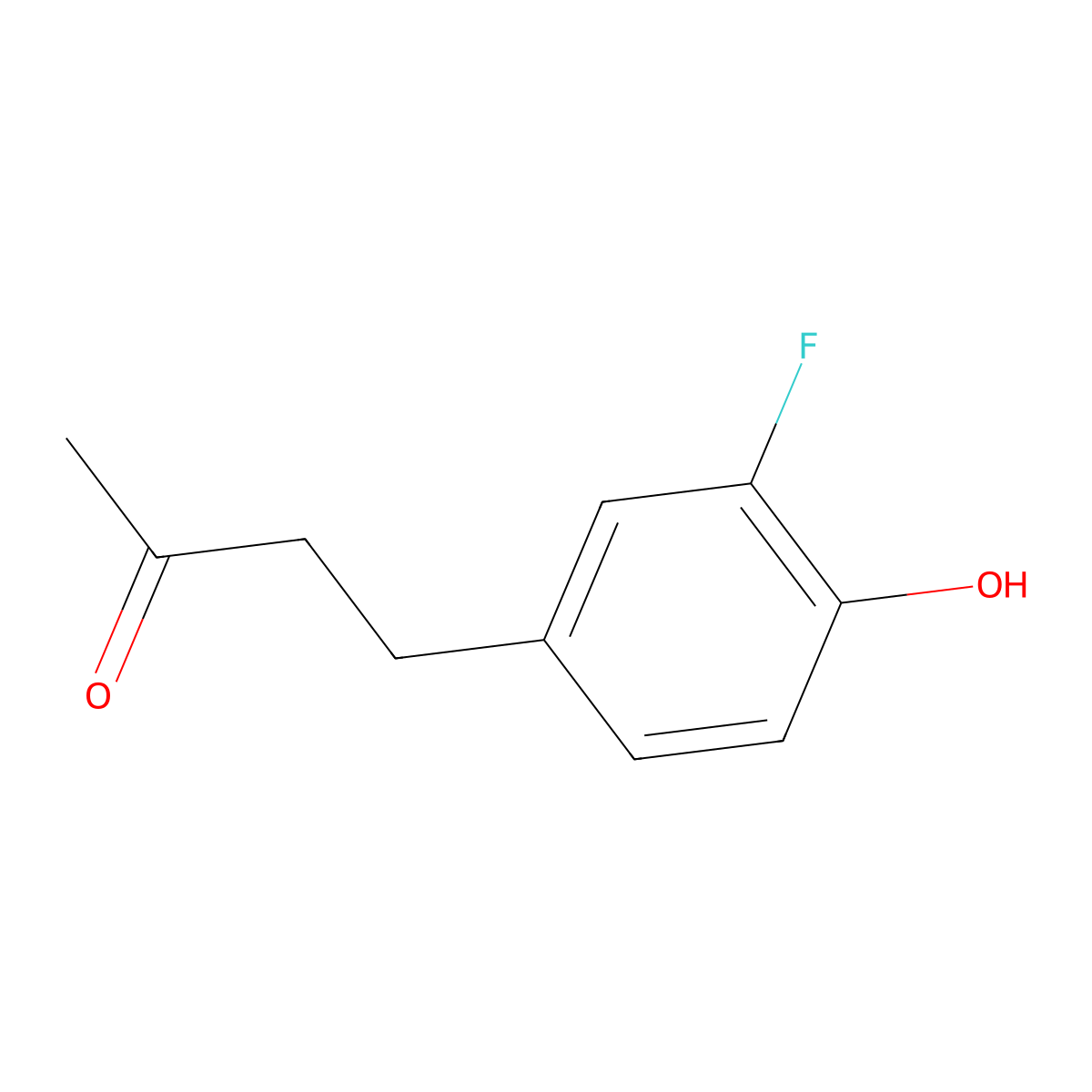 4-(3-Fluoro-4-hydroxyphenyl)butan-2-one molecular structure, CAS 173851-92-8