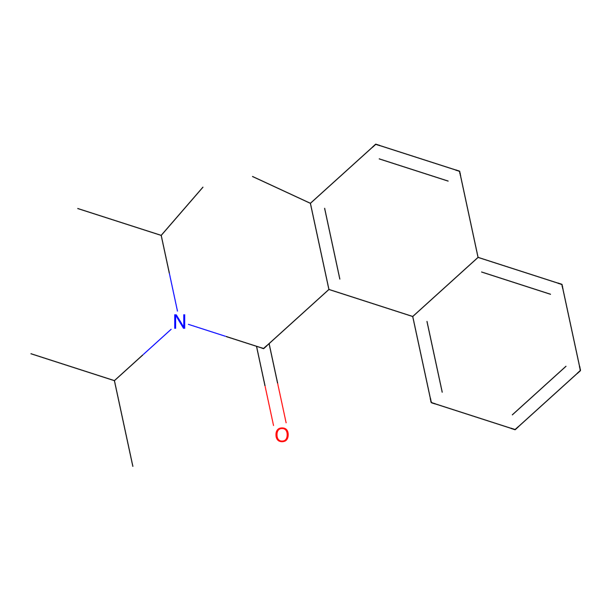 2-Methyl-N,N-di(propan-2-yl)naphthalene-1-carboxamide molecular structure, CAS 173852-16-9