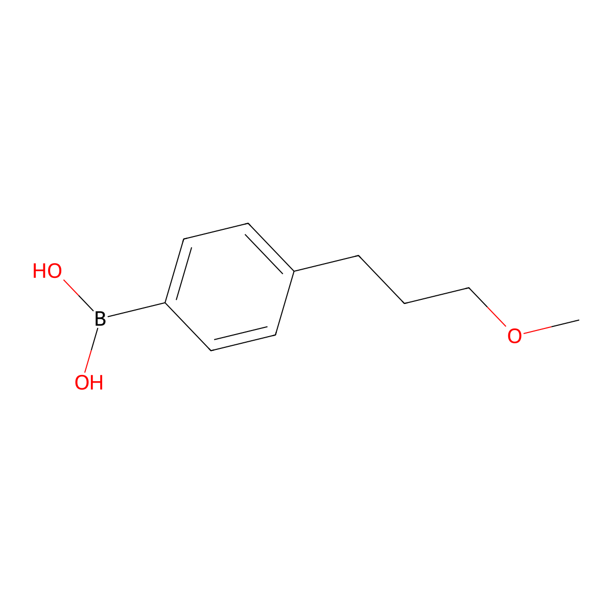 [4-(3-Methoxypropyl)phenyl]boronic acid molecular structure, CAS 173854-37-0