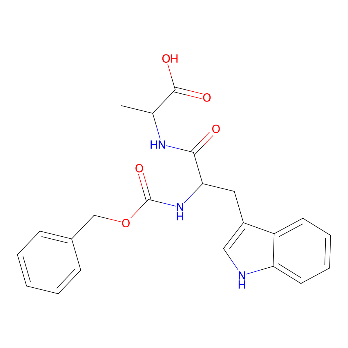 Z-Trp-Ala-OH molecular structure, CAS 17388-71-5