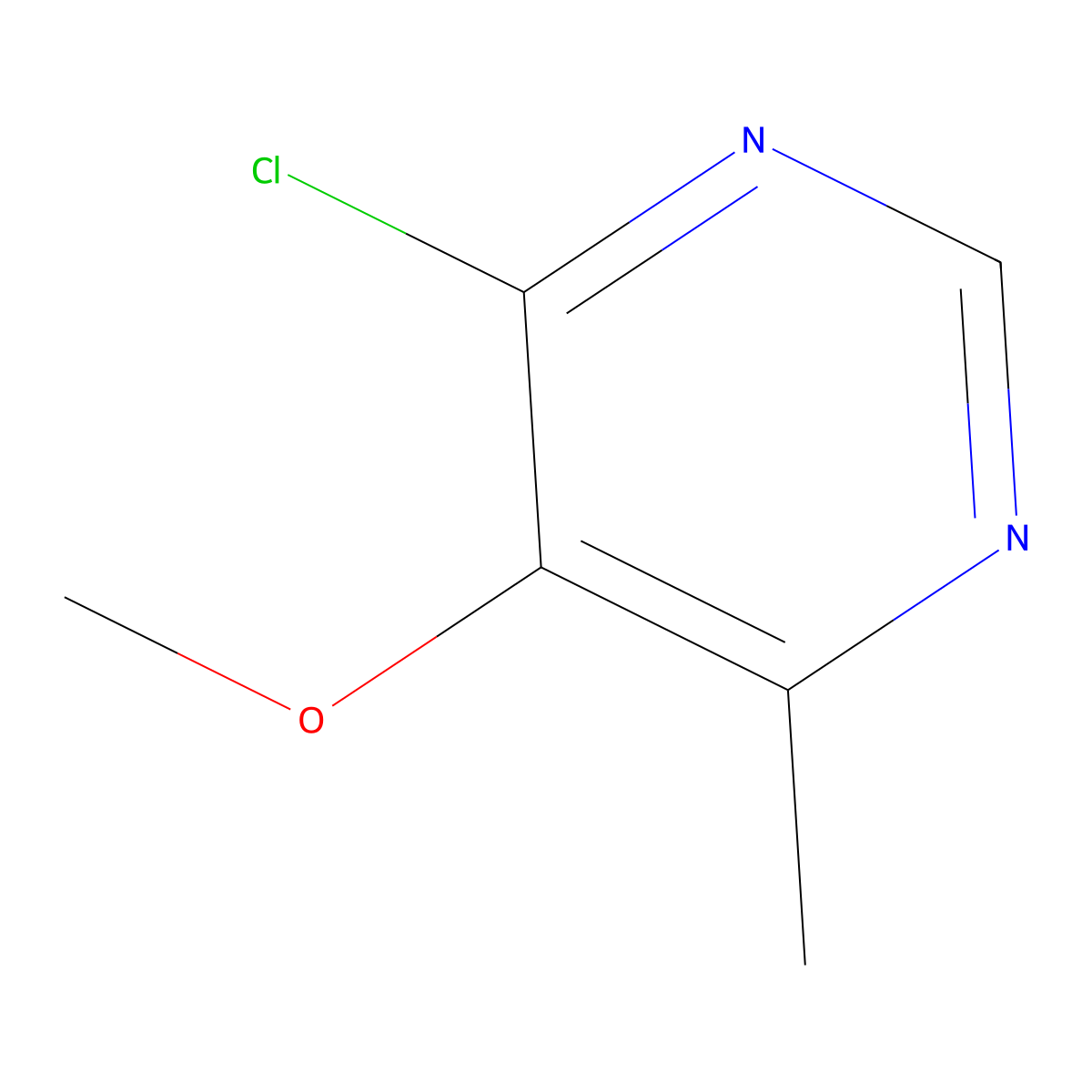 4-Chloro-5-methoxy-6-methylpyrimidine molecular structure, CAS 1739-60-2