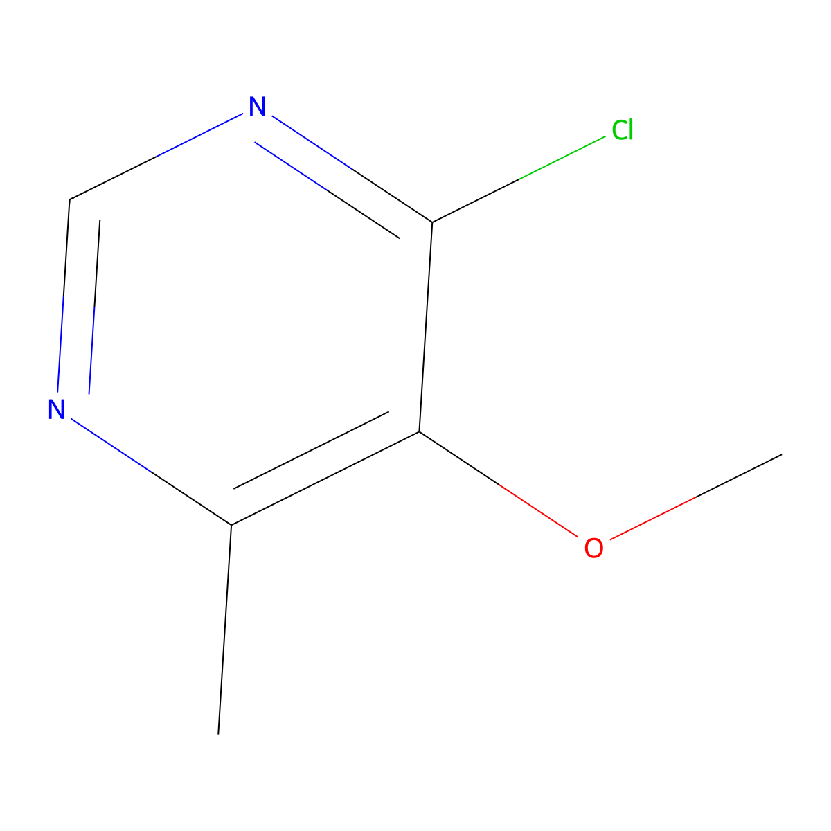 4-Chloro-5-methoxy-6-methylpyrimidine molecular structure, CAS 1739-60-2