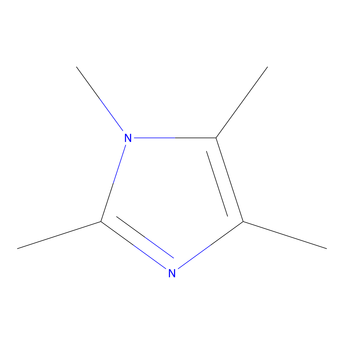 1,2,4,5-Tetramethyl-1H-imidazole molecular structure, CAS 1739-83-9