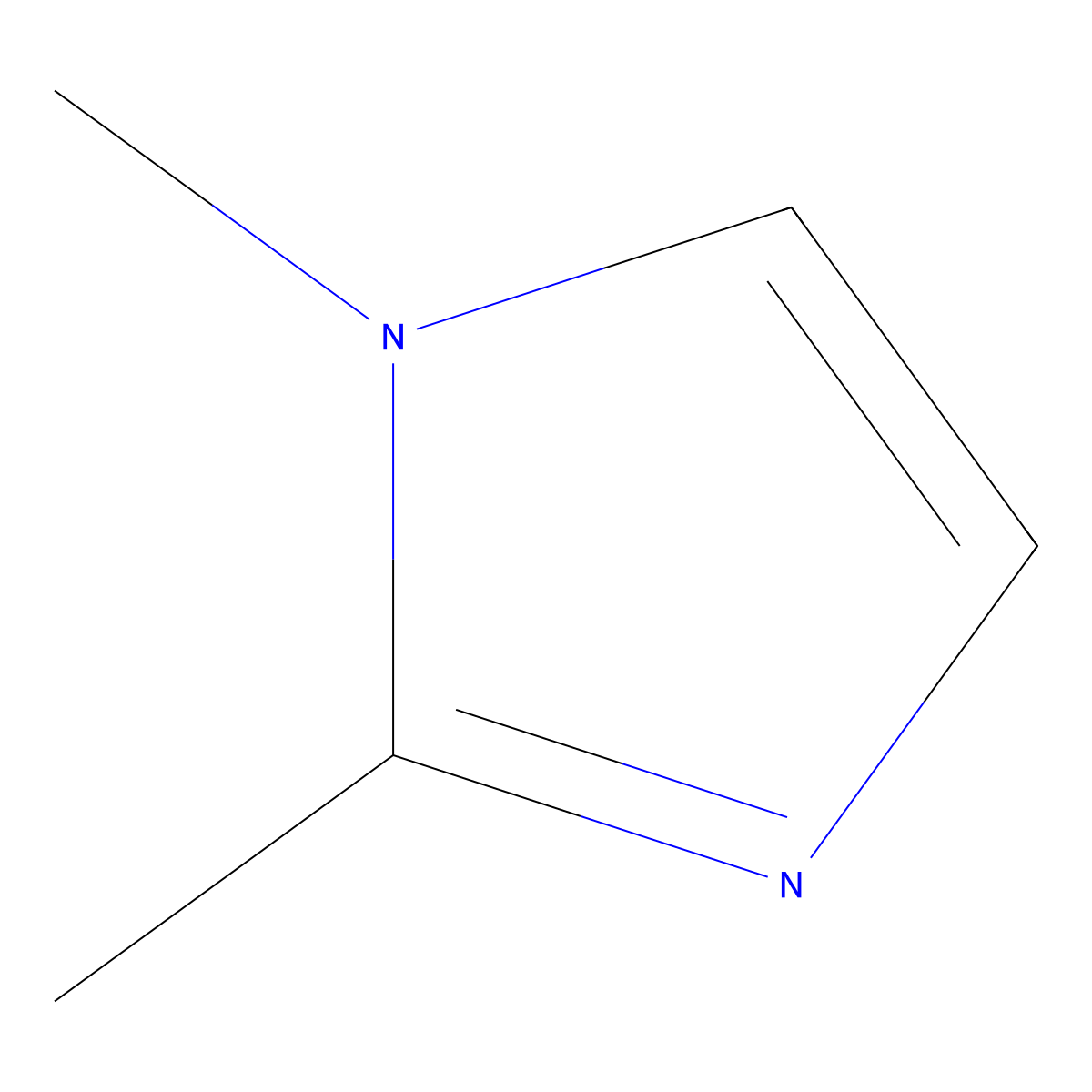 1,2-Dimethylimidazole molecular structure, CAS 1739-84-0