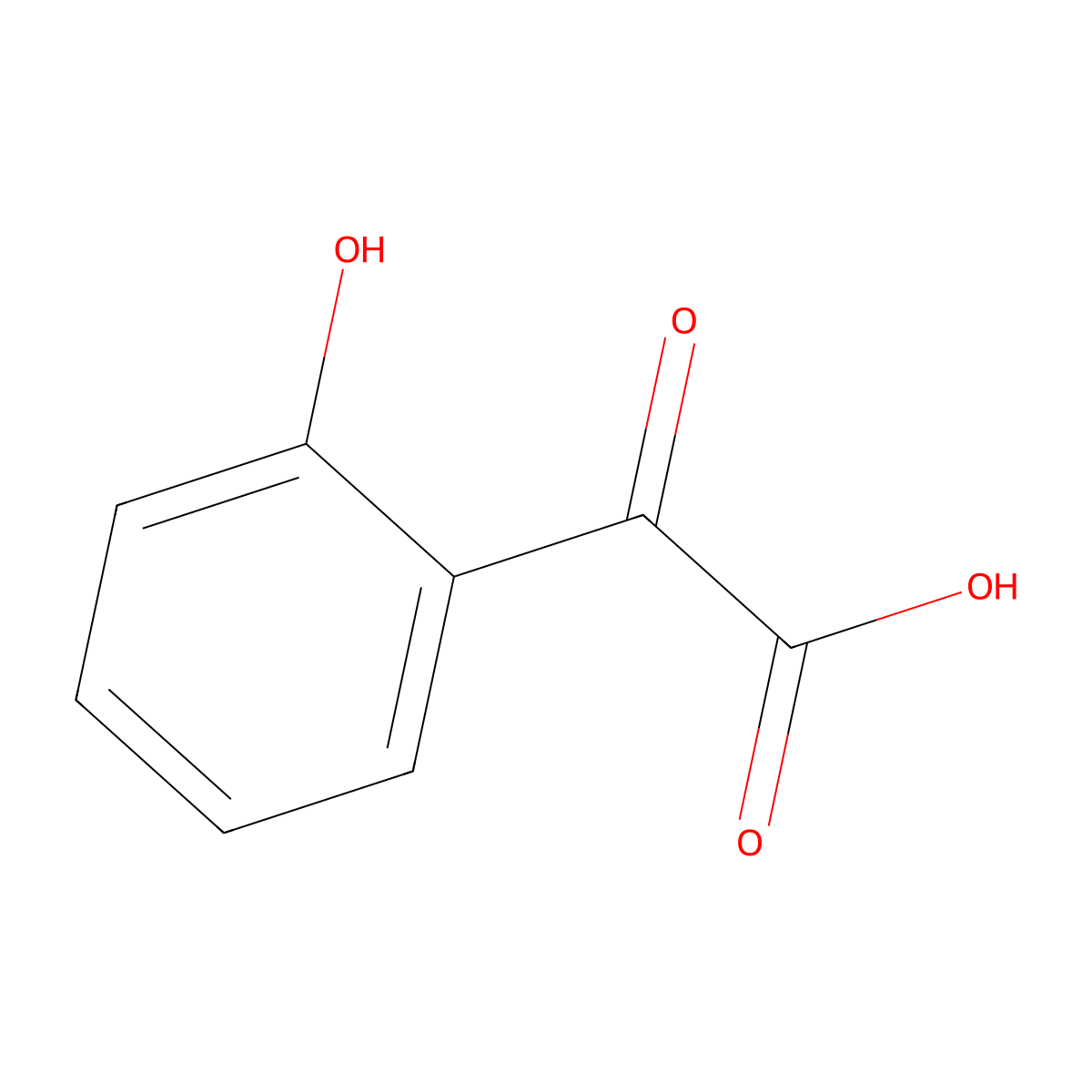 2-(2-Hydroxyphenyl)-2-oxoacetic acid molecular structure, CAS 17392-16-4