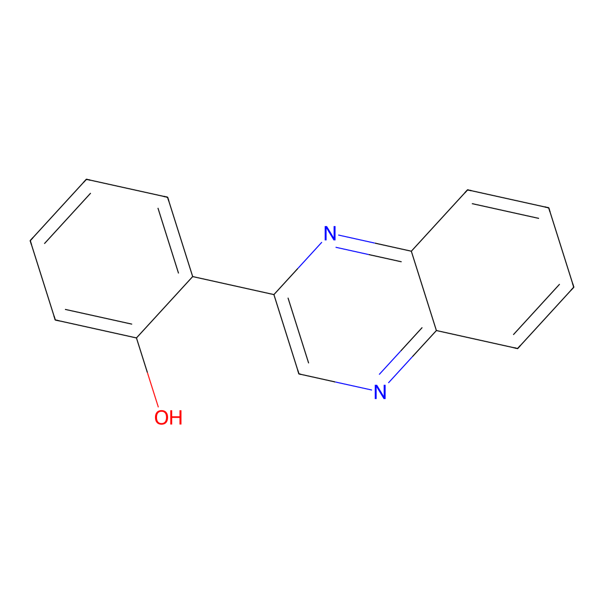 2-(2-Quinoxalinyl)phenol molecular structure, CAS 17392-20-0
