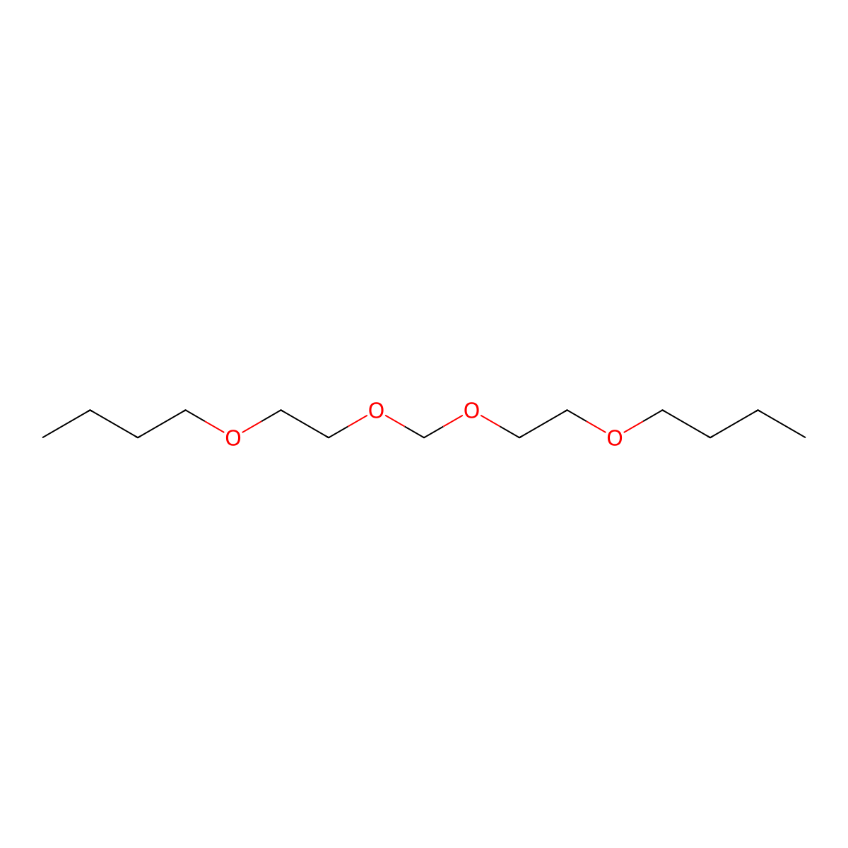 5,8,10,13-Tetraoxaheptadecane molecular structure, CAS 17392-22-2