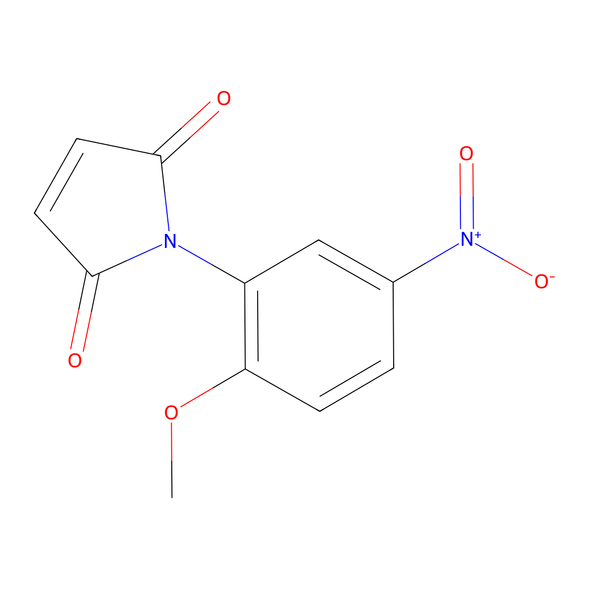 1-(2-methoxy-5-nitrophenyl)-1H-pyrrole-2,5-dione molecular structure, CAS 17392-67-5