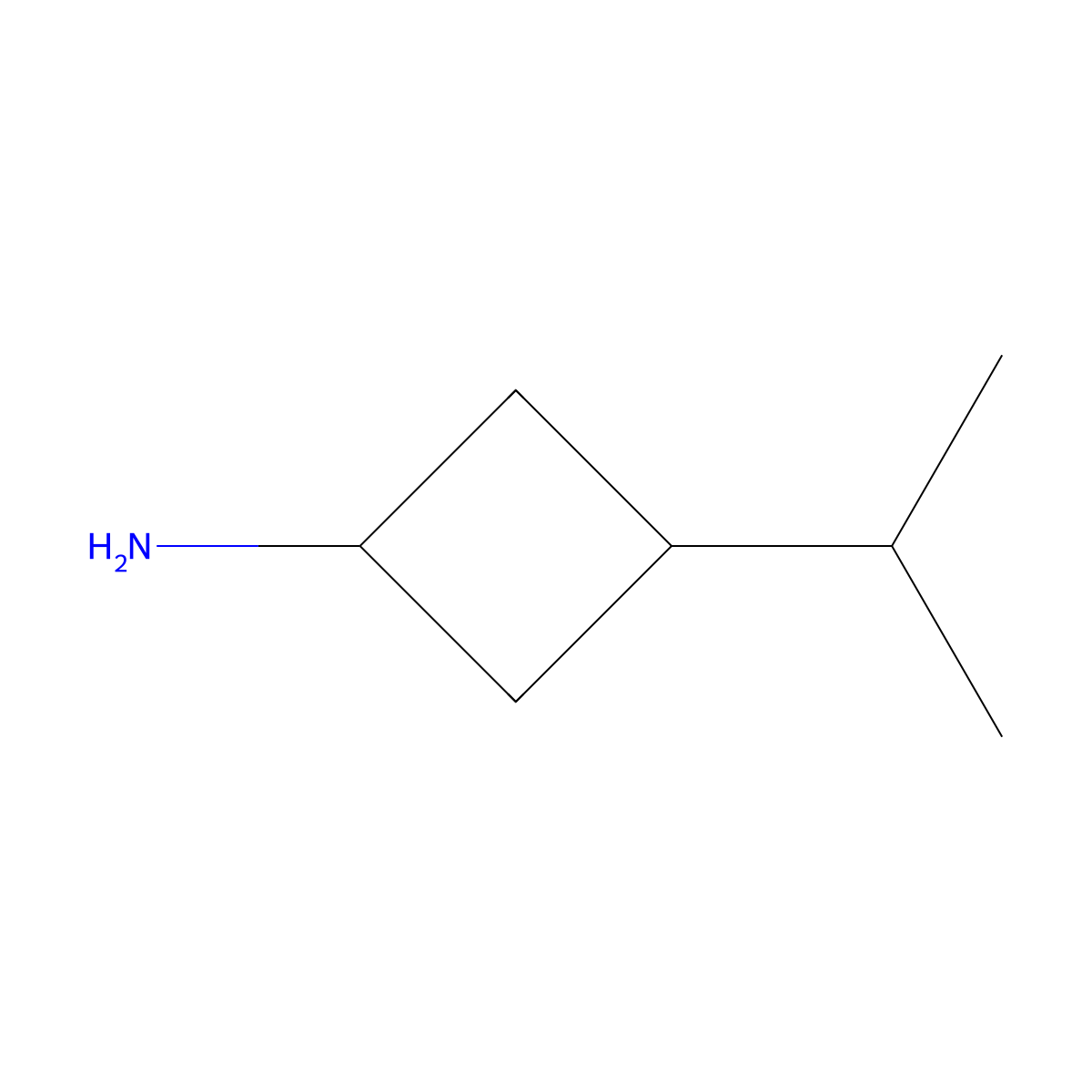 3-(Propan-2-yl)cyclobutan-1-amine molecular structure, CAS 17393-33-8