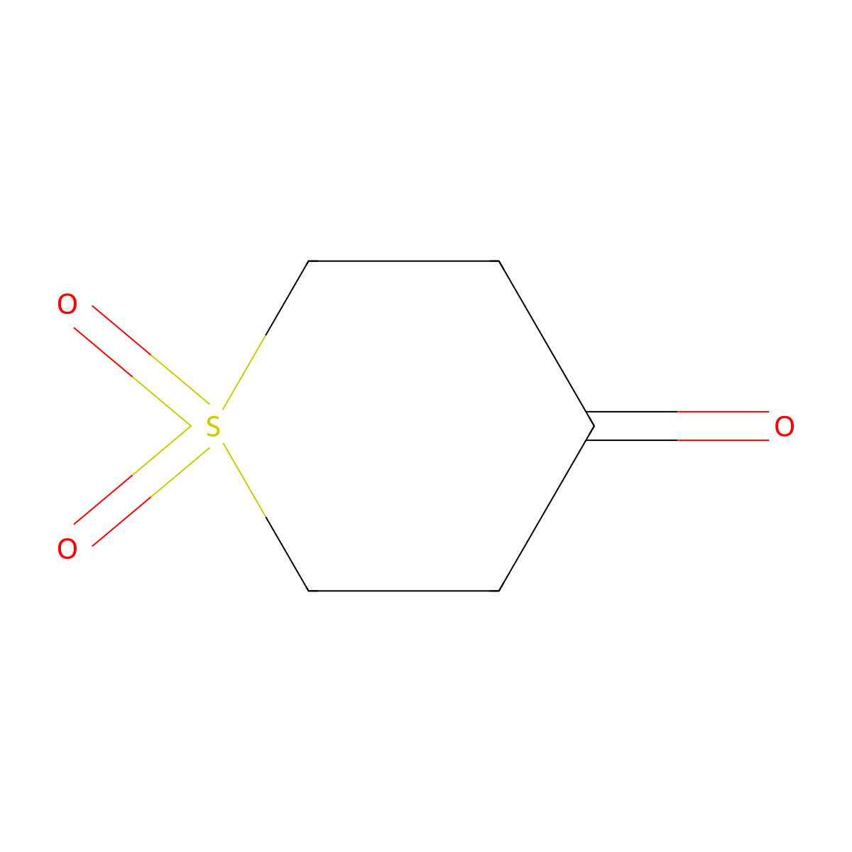 1,1-Dioxo-tetrahydro-thiopyran-4-one molecular structure, CAS 17396-35-9