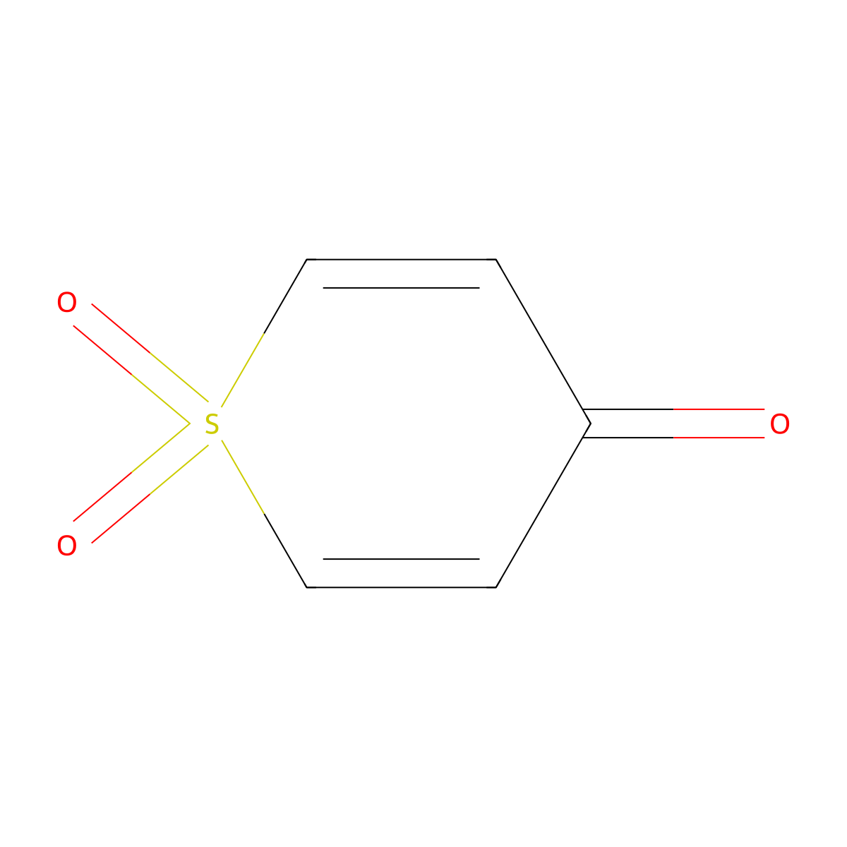 4H-Thiopyran-4-one, 1,1-dioxide molecular structure, CAS 17396-38-2