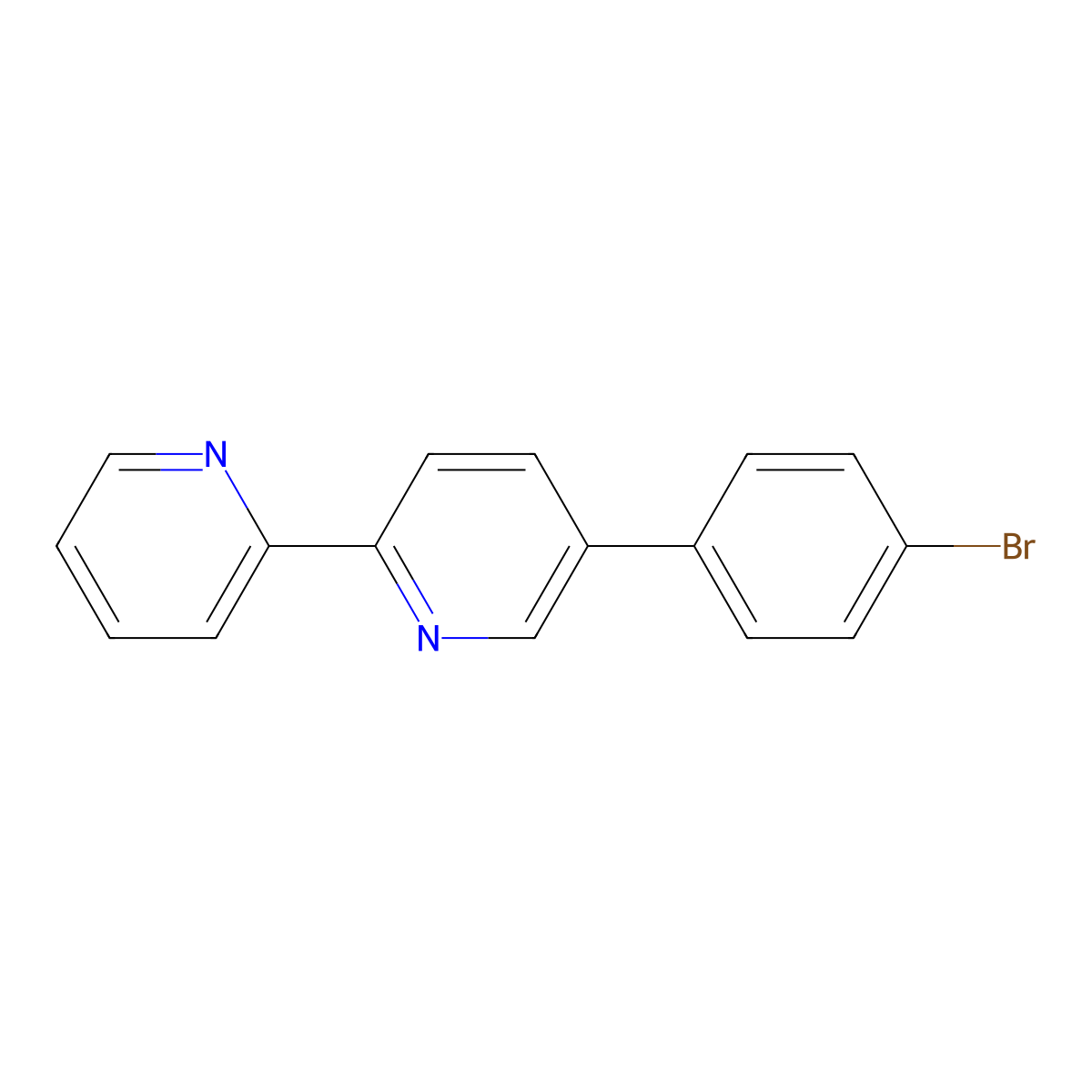 5-(4-Bromophenyl)-2,2'-bipyridine molecular structure, CAS 173960-45-7