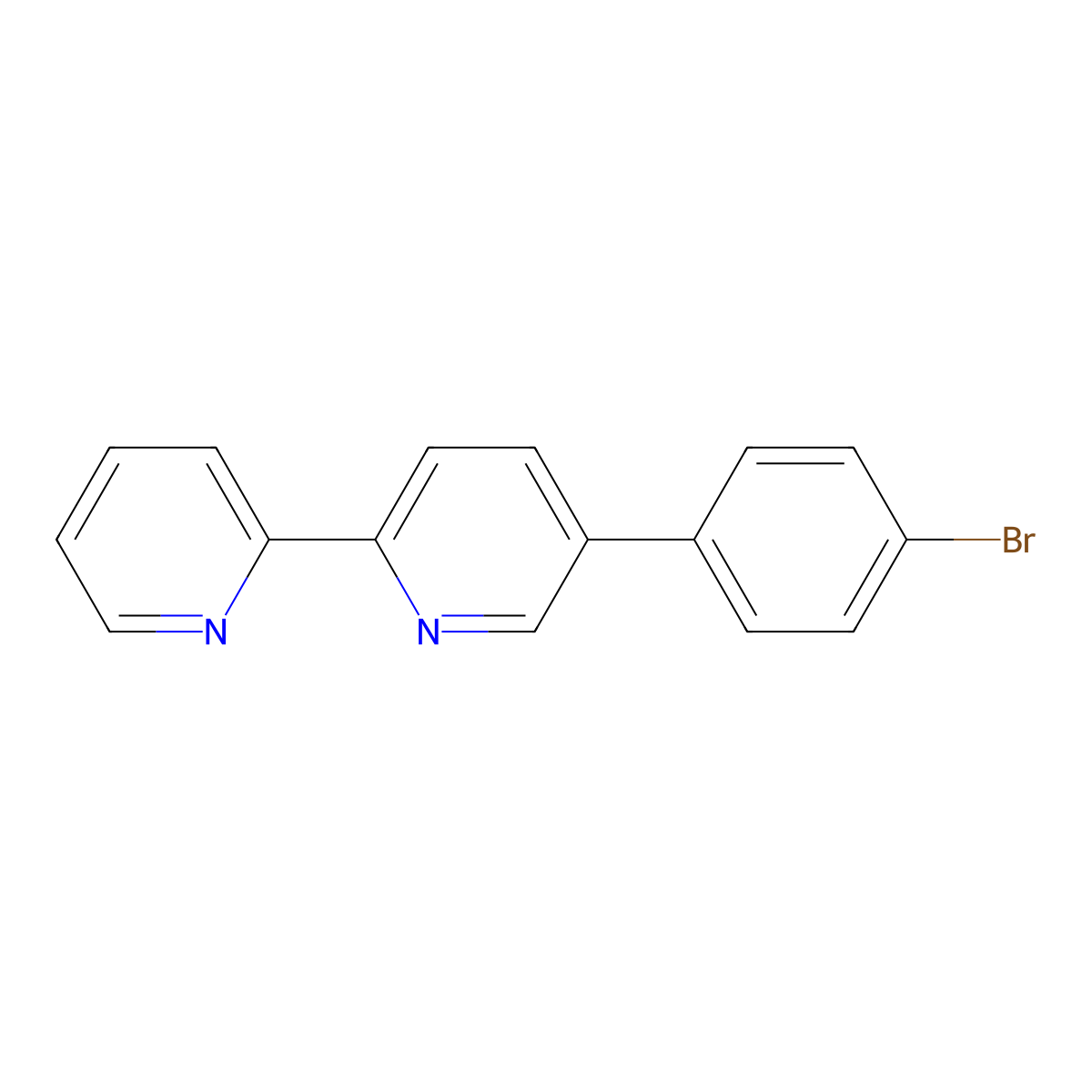 5-(4-Bromophenyl)-2,2'-bipyridine molecular structure, CAS 173960-45-7