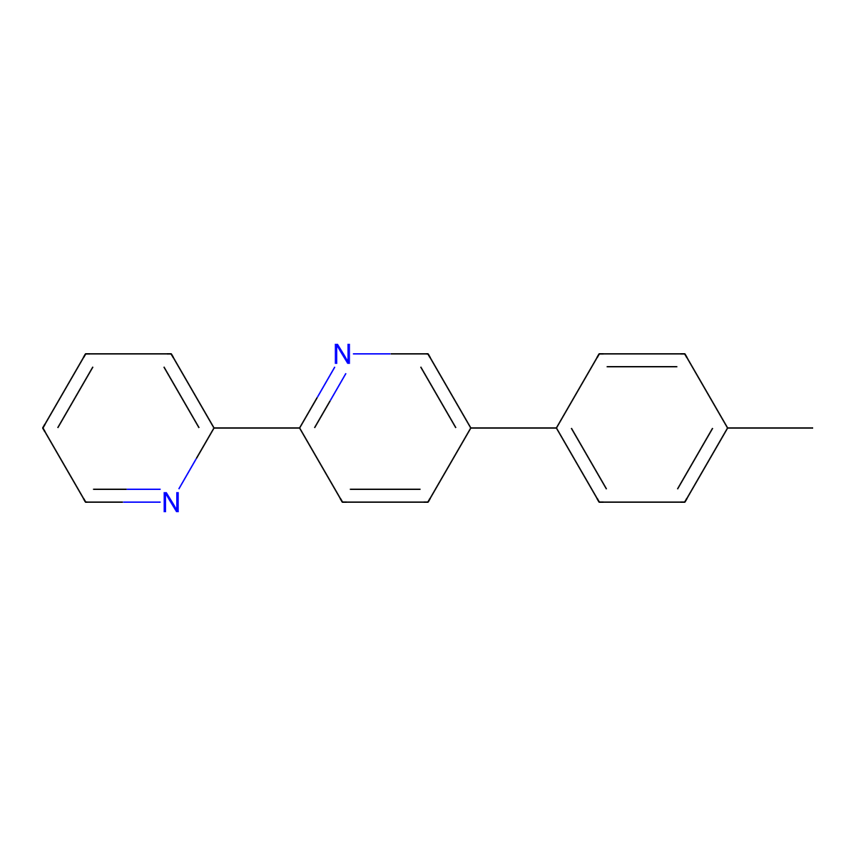 5-(4-Methylphenyl)-2,2'-bipyridine molecular structure, CAS 173960-46-8