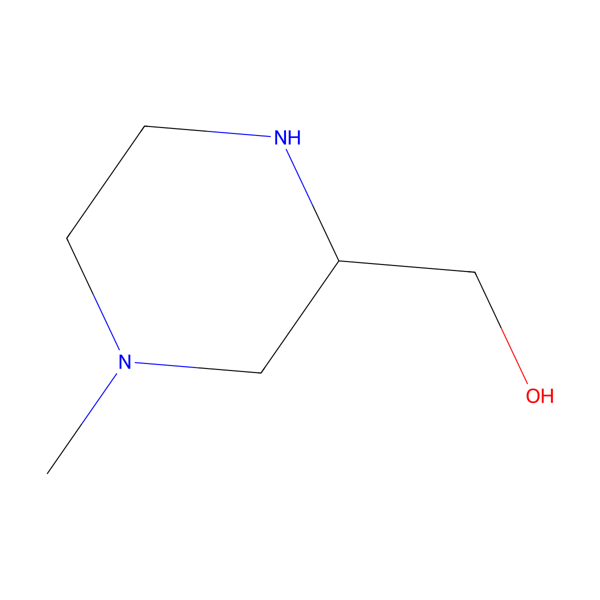 [(2R)-4-methylpiperazin-2-yl]methanol molecular structure, CAS 173966-31-9