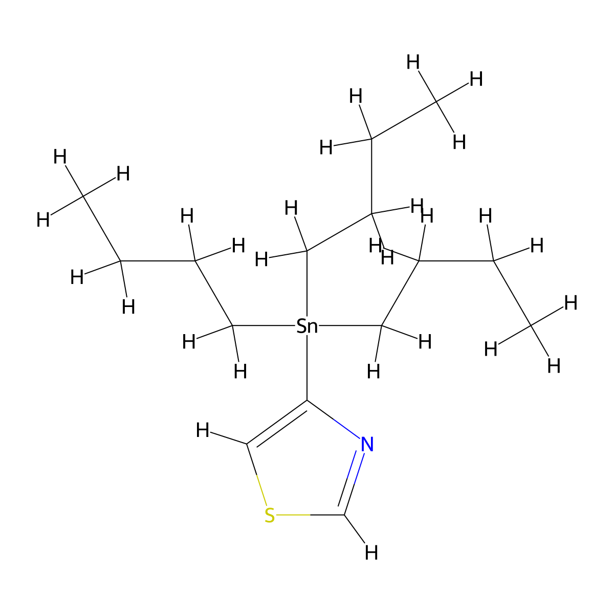 4-(Tri-n-butylstannyl)thiazole molecular structure, CAS 173979-01-6