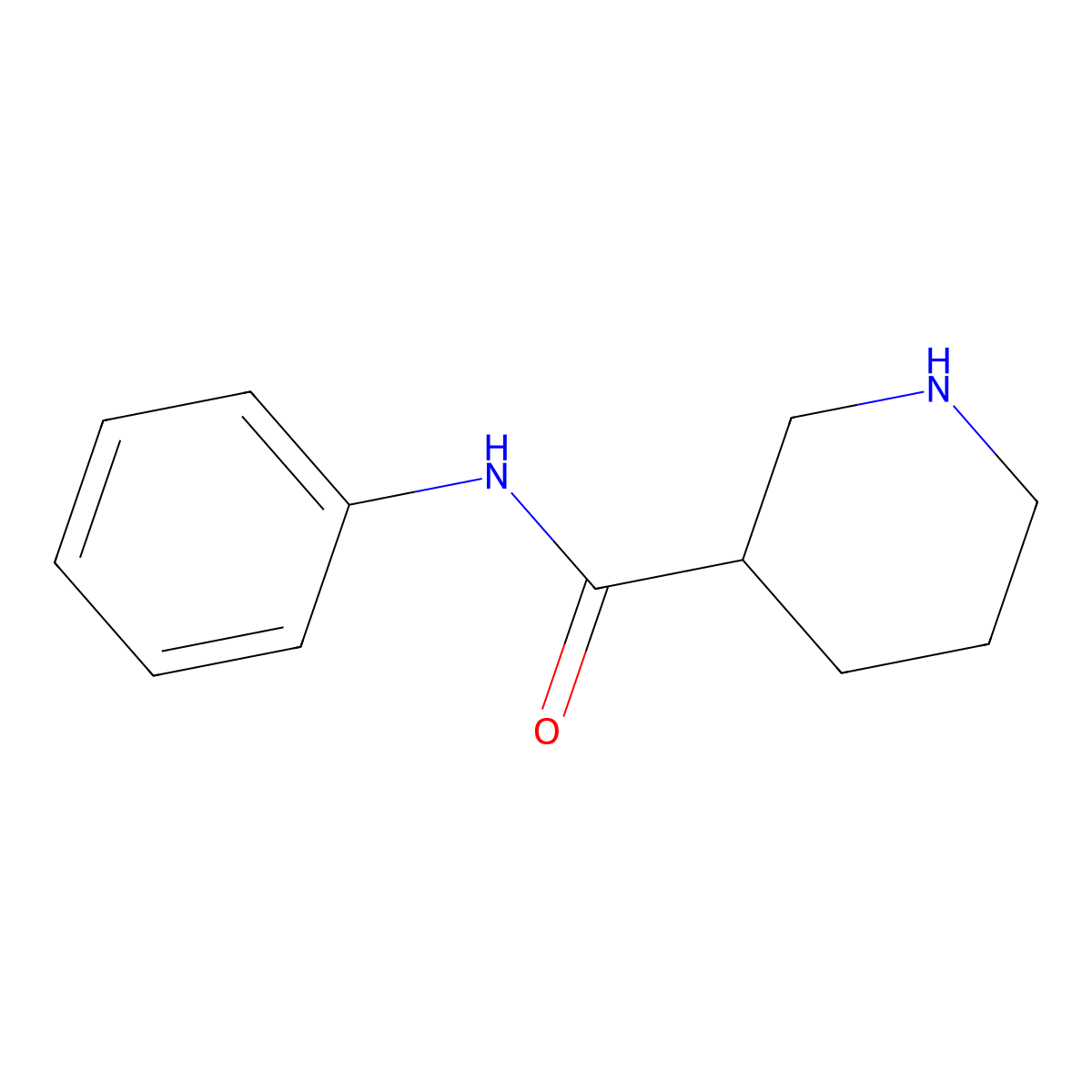 N-Phenylpiperidine-3-carboxamide molecular structure, CAS 173987-10-5
