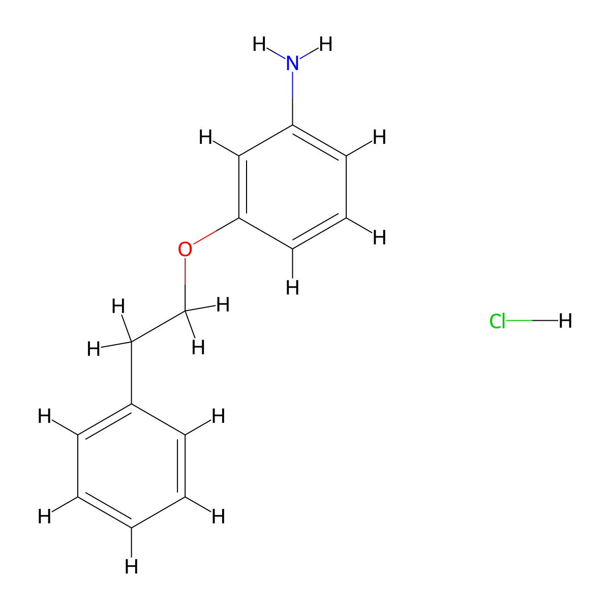 3-(Phenethyloxy)aniline hydrochloride molecular structure, CAS 17399-24-5