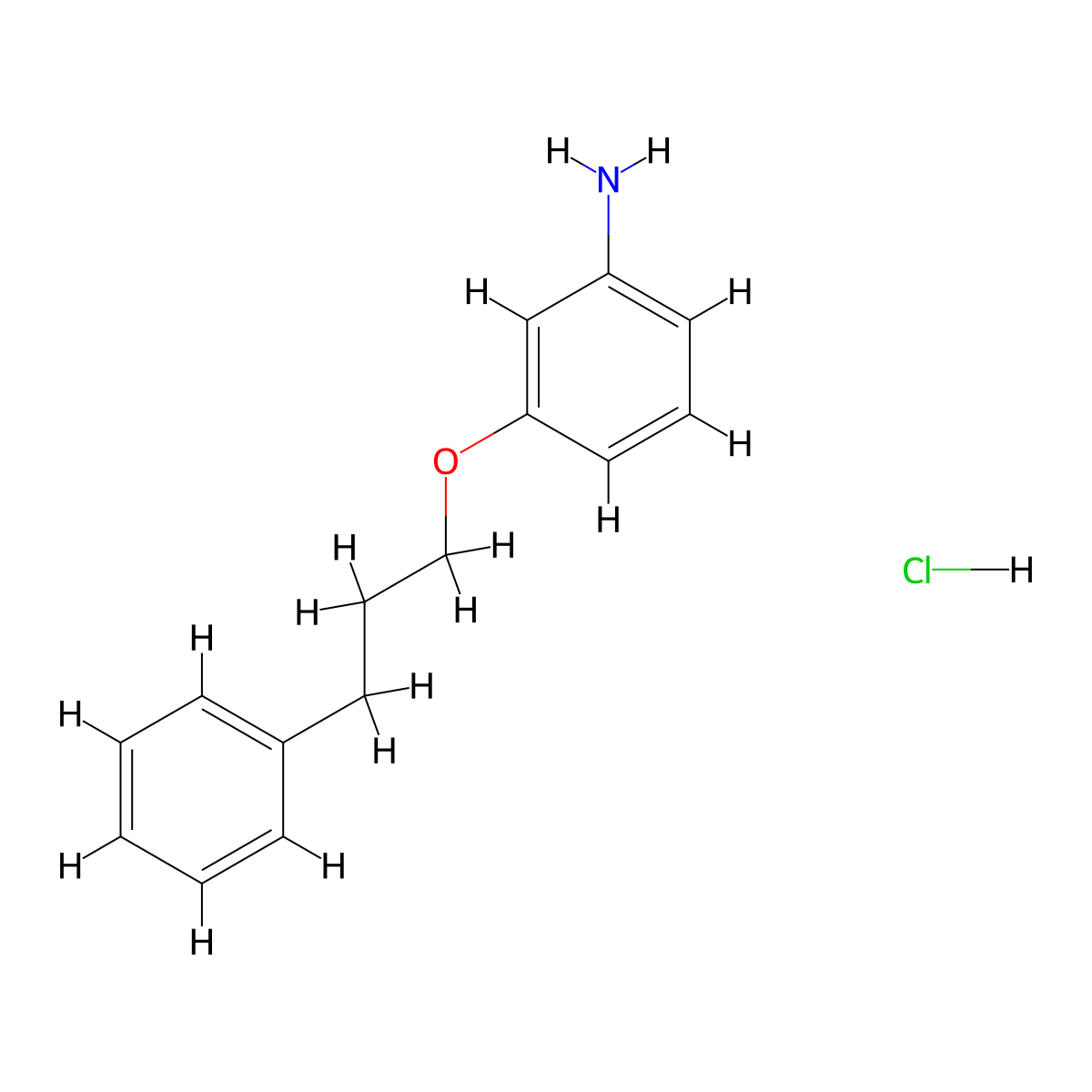 [3-(3-Phenylpropoxy)phenyl]amine hydrochloride molecular structure, CAS 17399-25-6