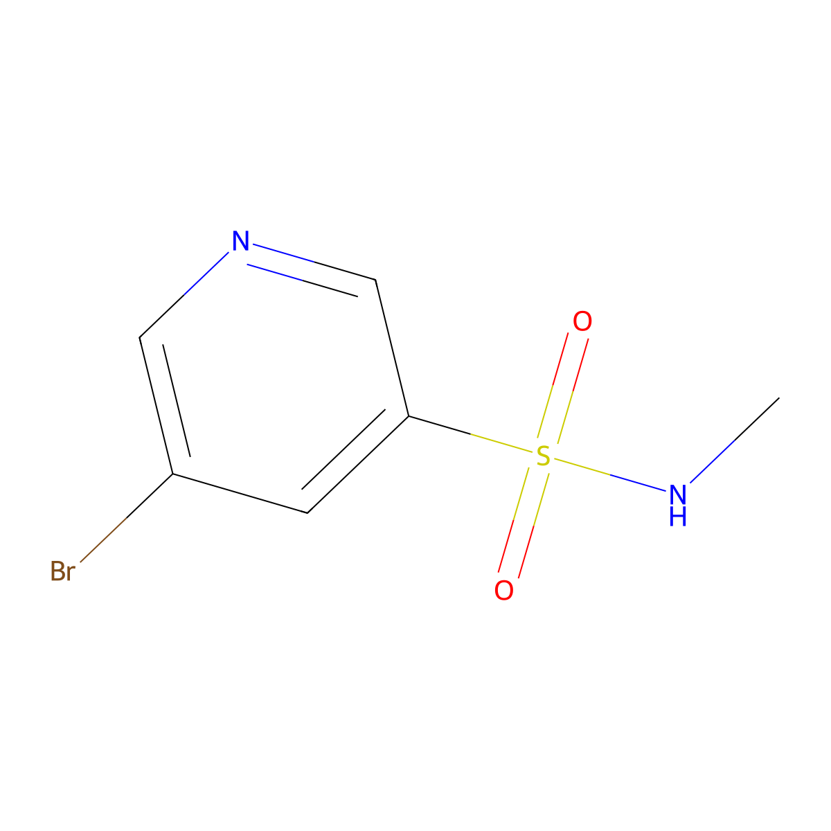 5-Bromo-N-methylpyridine-3-sulfonamide molecular structure, CAS 173999-19-4