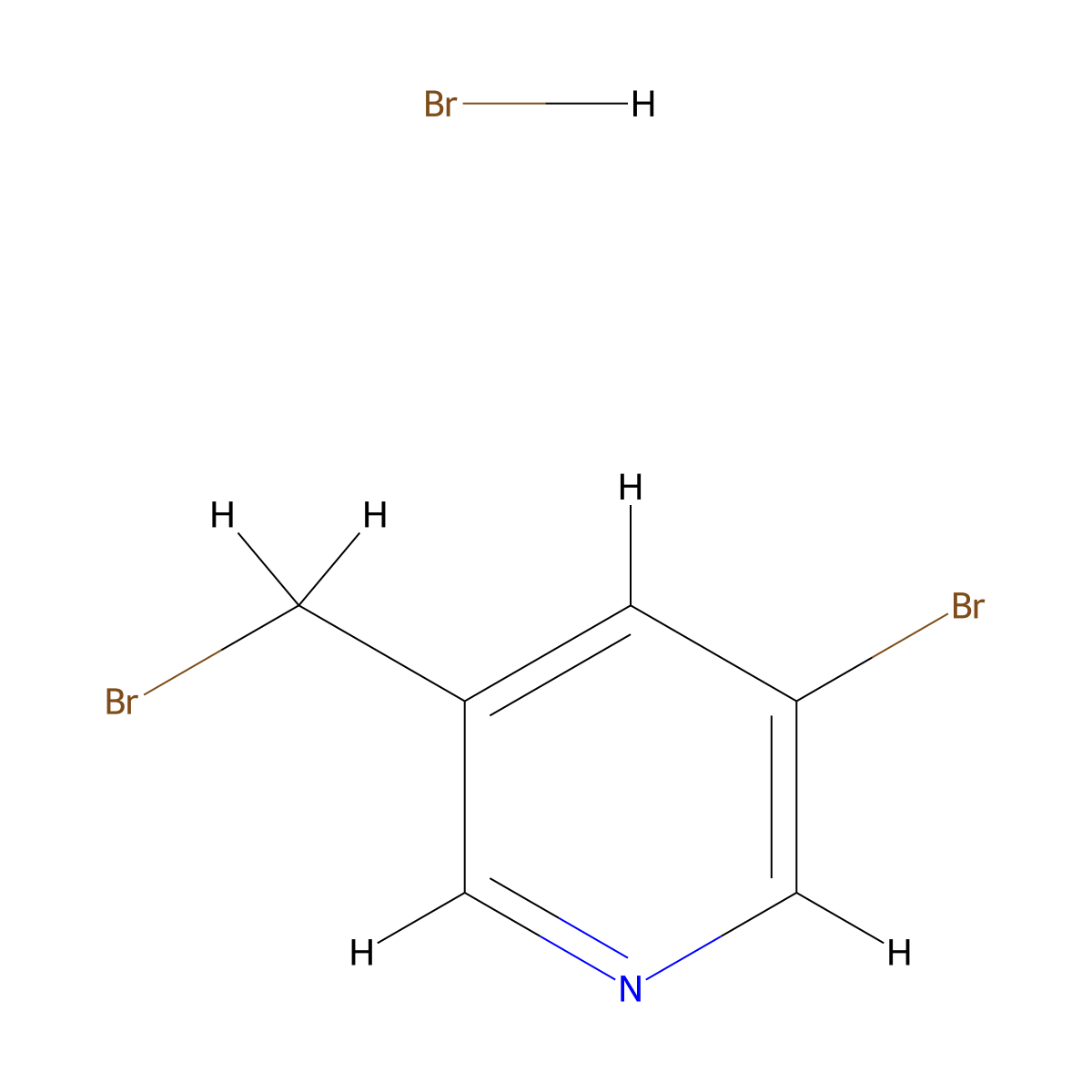 3-Bromo-5-(bromomethyl)pyridine hydrobromide molecular structure, CAS 173999-33-2