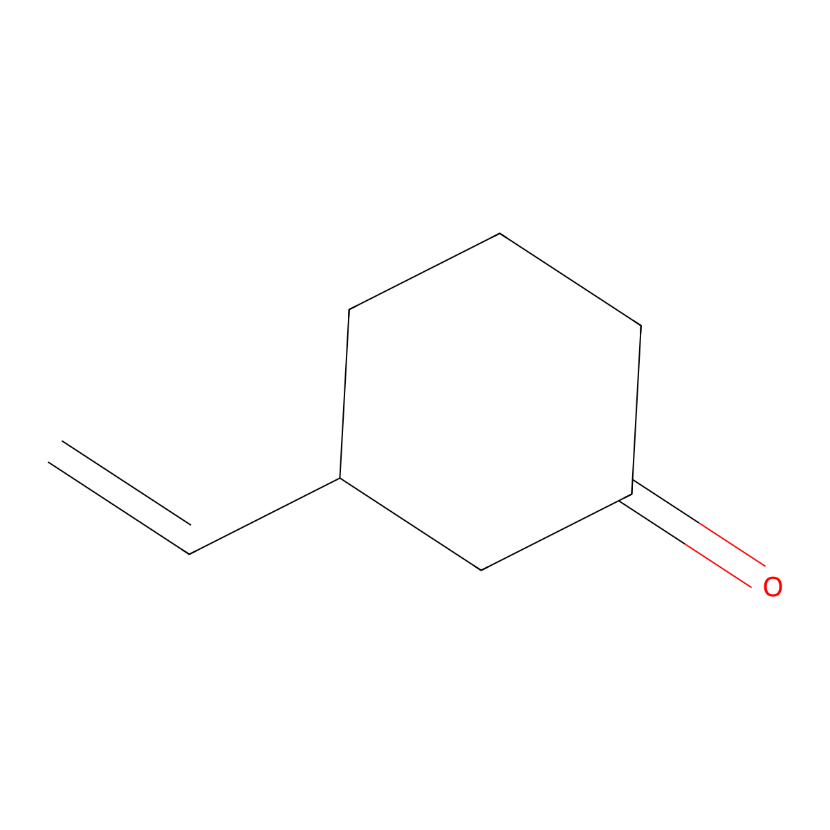 3-Ethenylcyclohexan-1-one molecular structure, CAS 1740-63-2
