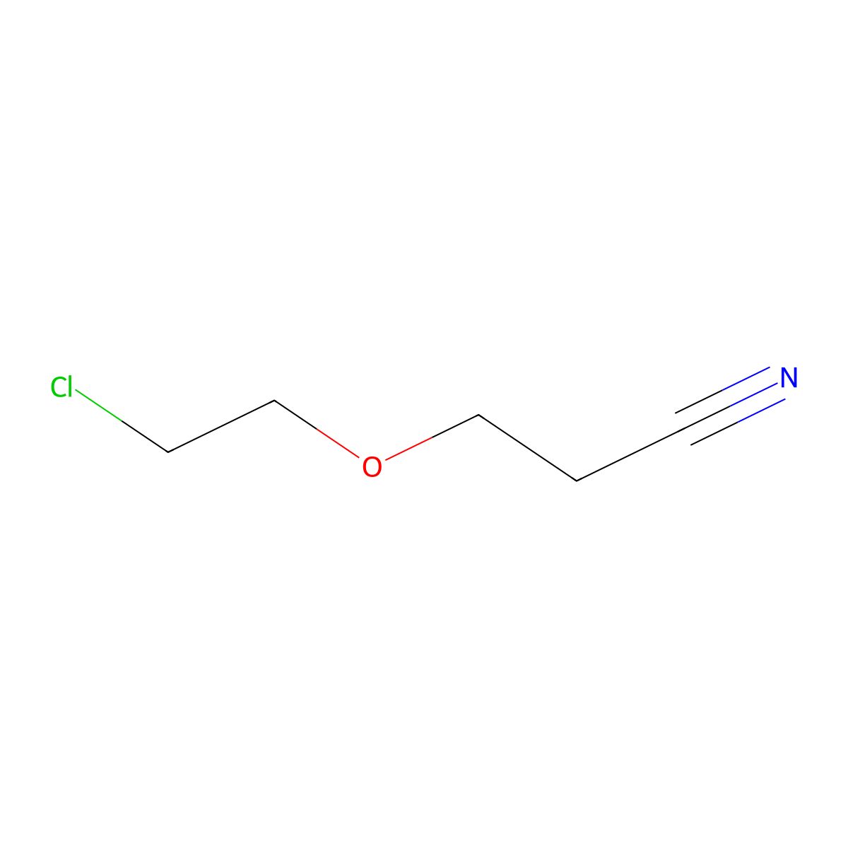3-(2-Chloroethoxy)propanenitrile molecular structure, CAS 1740-67-6