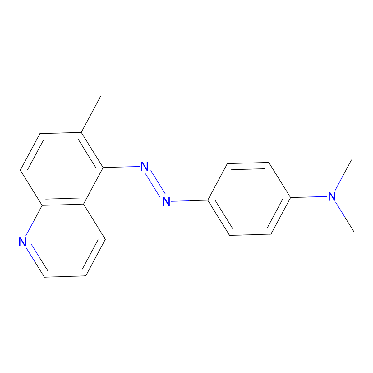 5-((p-(Dimethylamino)phenyl)azo)-6-methylquinoline molecular structure, CAS 17400-70-3