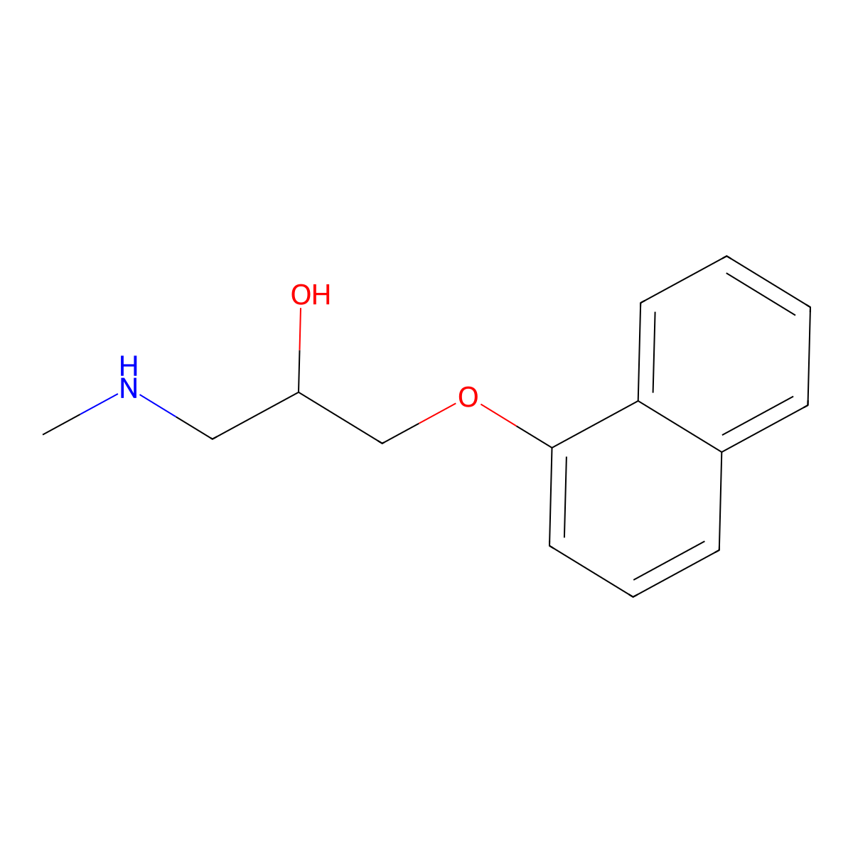 1-(Methylamino)-3-(naphthalen-1-yloxy)propan-2-ol molecular structure, CAS 174003-70-4