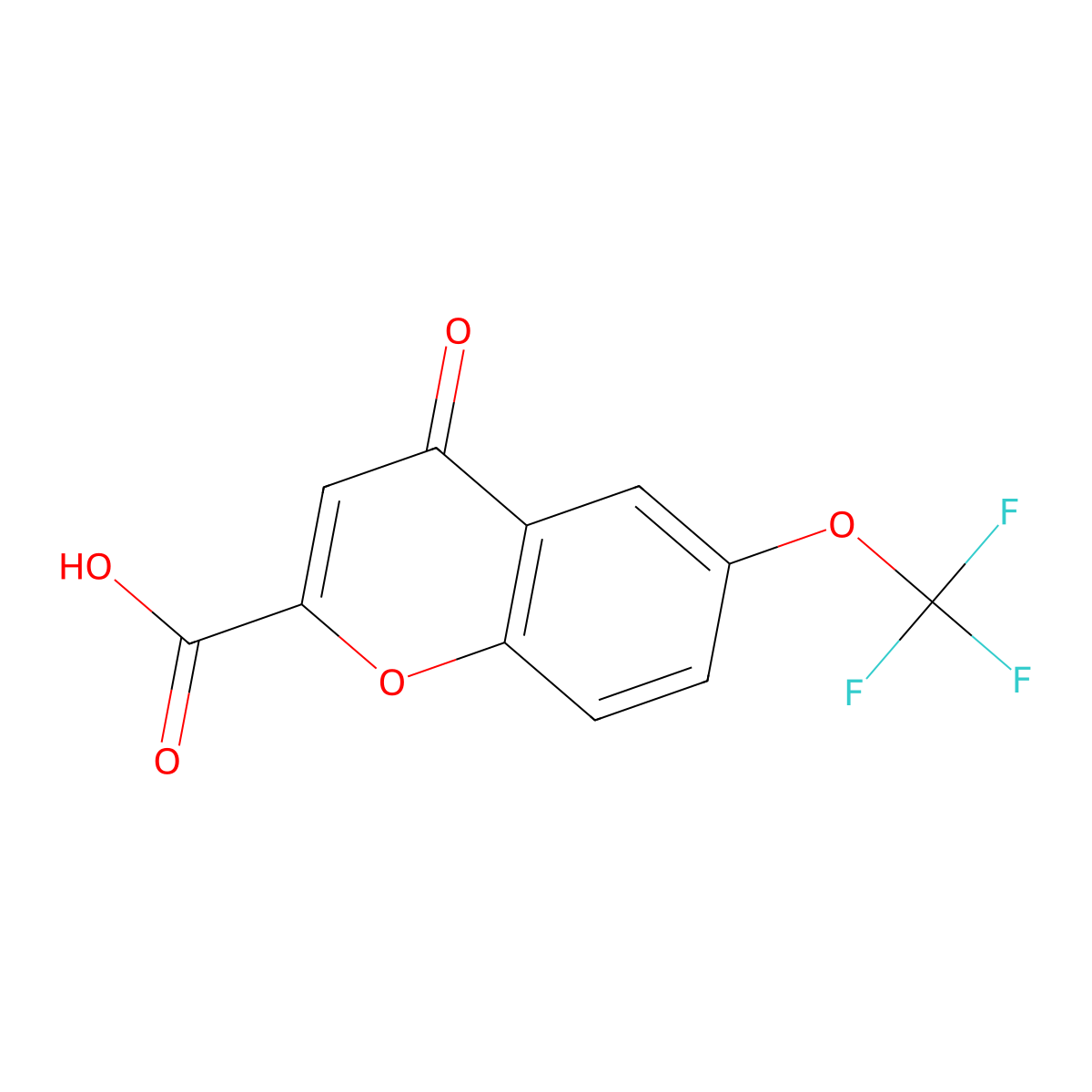6-Trifluoromethoxychromone-2-carboxylic acid molecular structure, CAS 174011-58-6