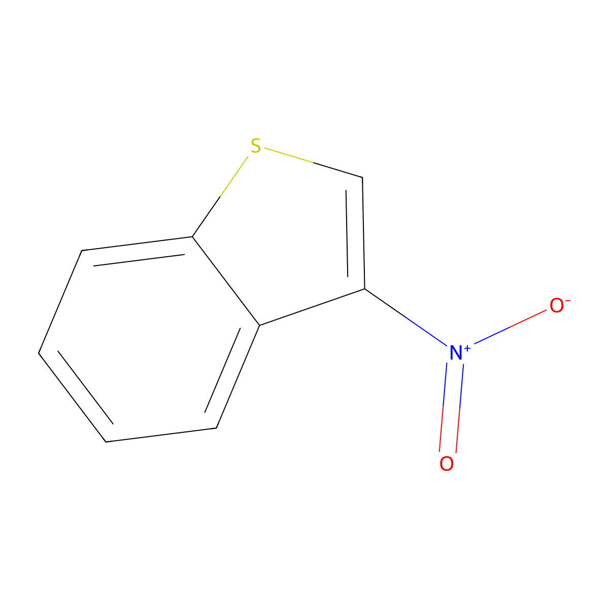 3-Nitrobenzo[b]thiophene molecular structure, CAS 17402-80-1