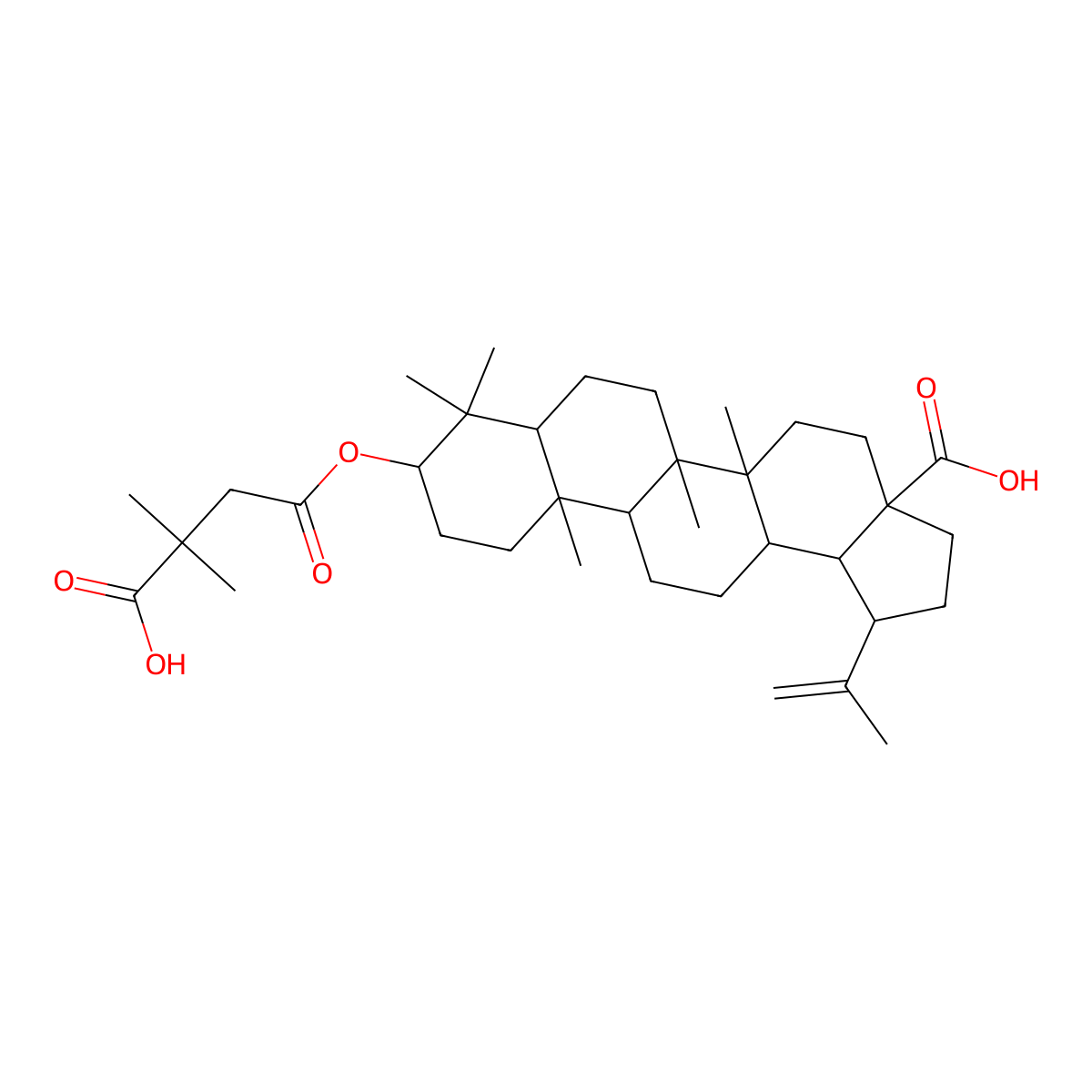 Bevirimat molecular structure, CAS 174022-42-5