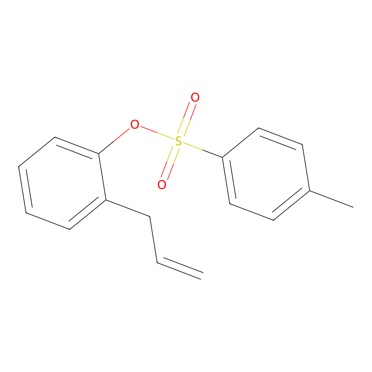 2-(Prop-2-en-1-yl)phenyl 4-methylbenzene-1-sulfonate molecular structure, CAS 17404-84-1