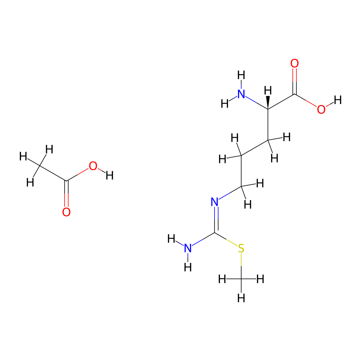 S-Methyl-L-thiocitrulline acetate molecular structure, CAS 174063-92-4