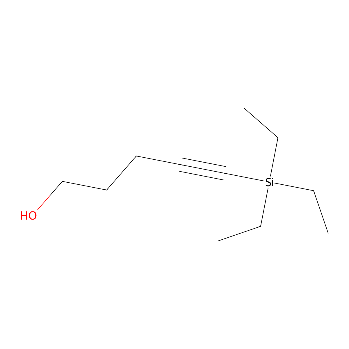 5-(Triethylsilyl)-4-pentyn-1-ol molecular structure, CAS 174064-02-9