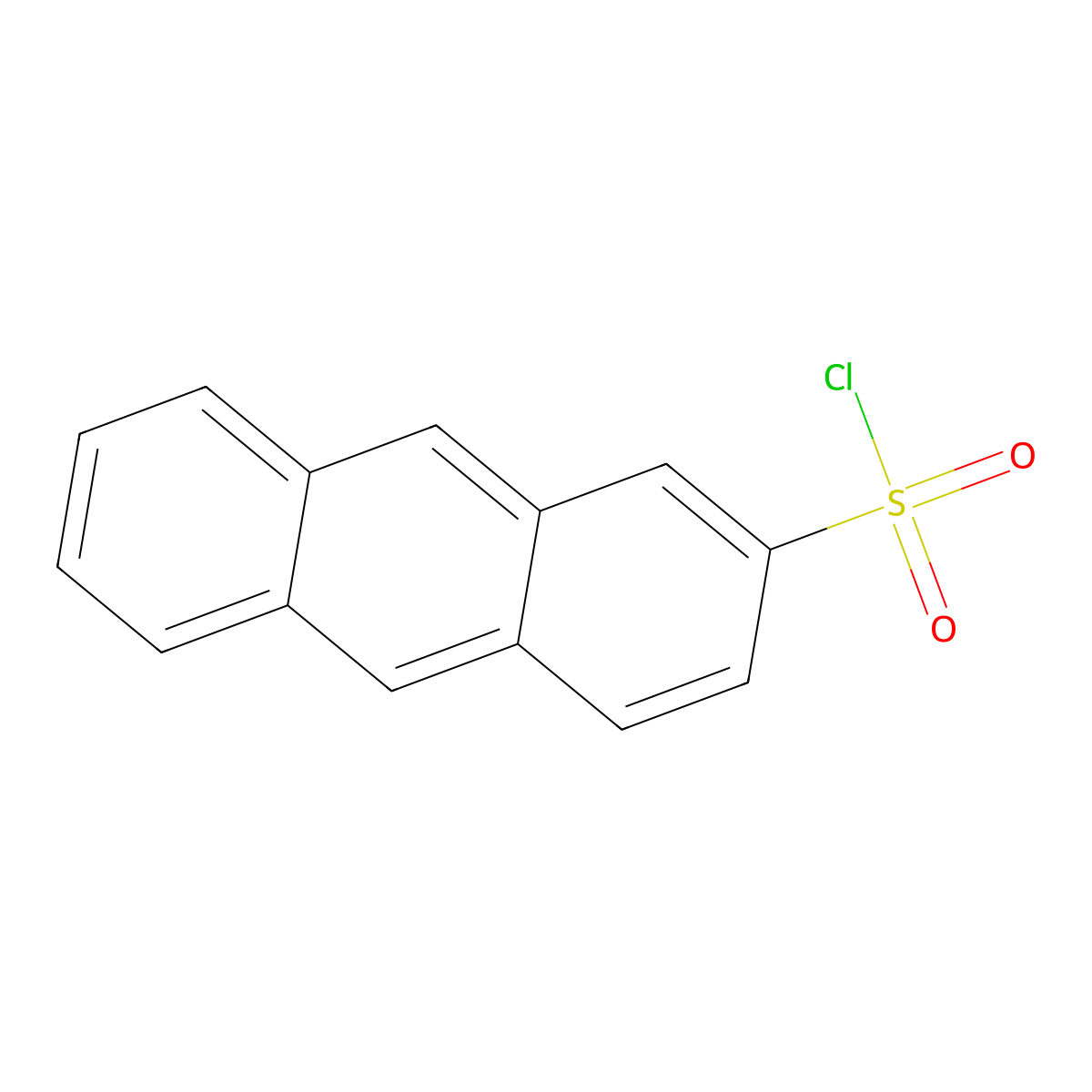 2-Anthracenesulfonyl chloride molecular structure, CAS 17407-98-6