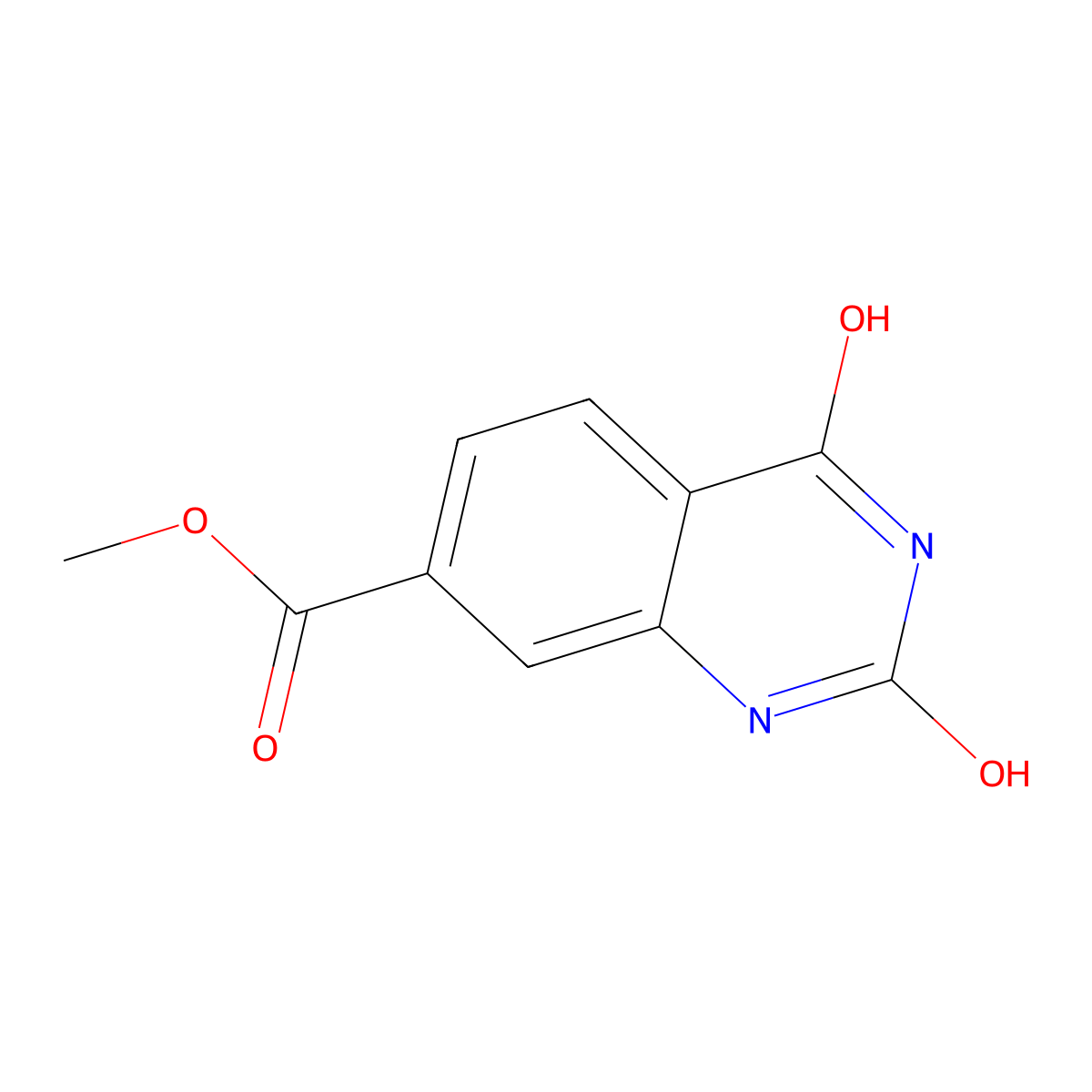 Methyl 2,4-dioxo-1,2,3,4-tetrahydroquinazoline-7-carboxylate molecular structure, CAS 174074-88-5