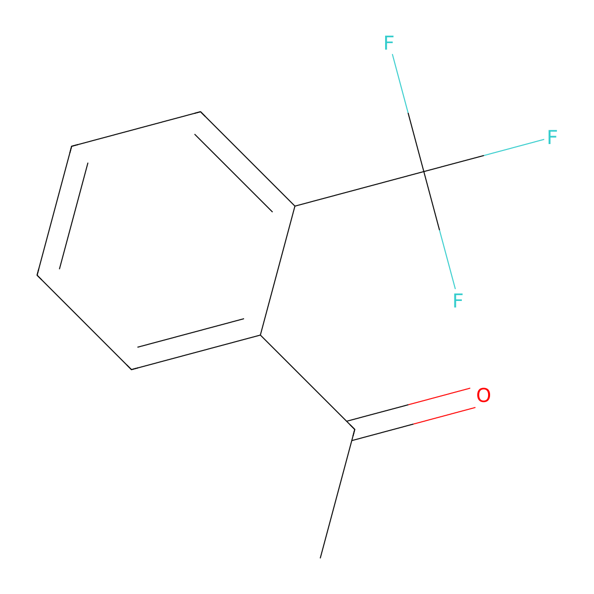 2'-(Trifluoromethyl)acetophenone molecular structure, CAS 17408-14-9