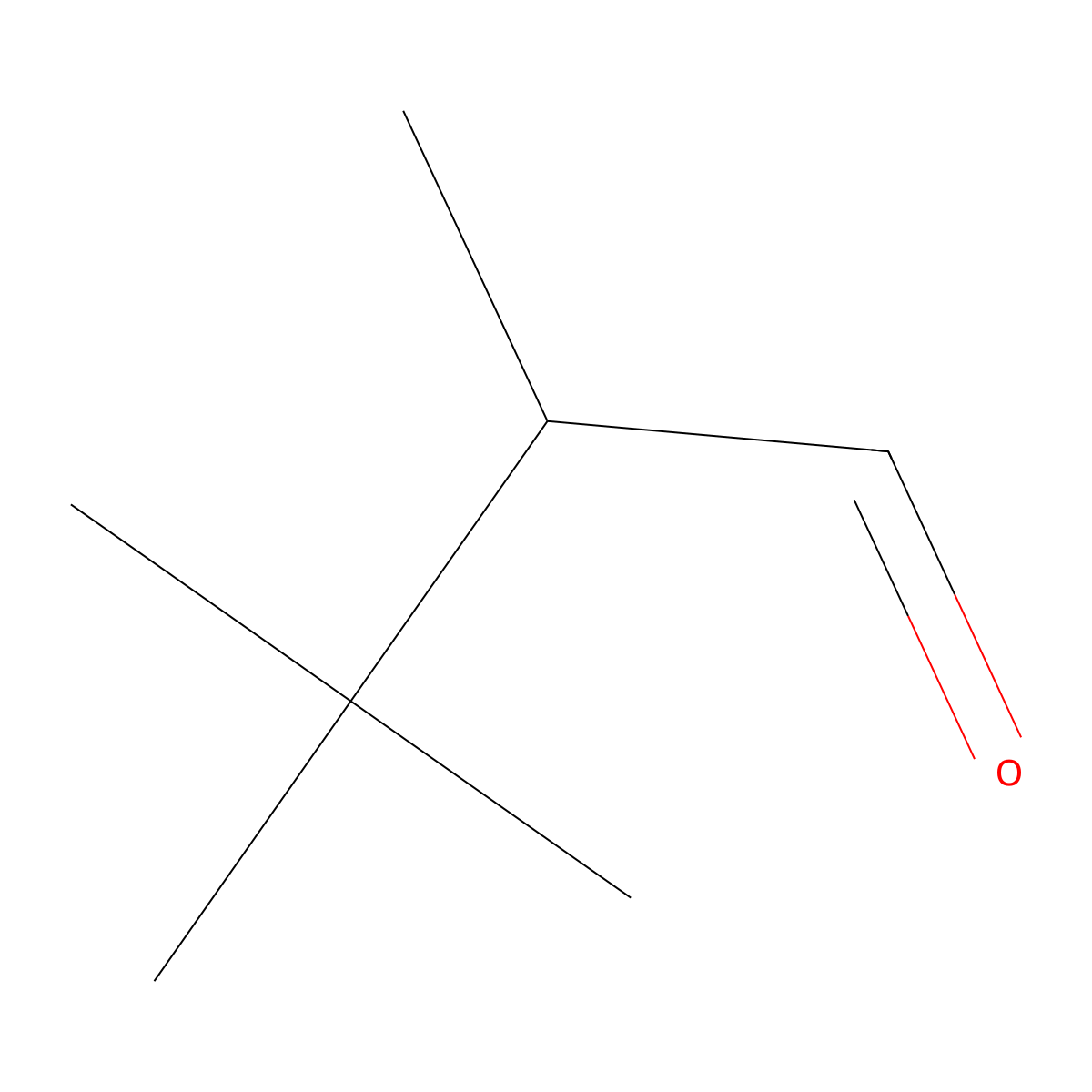 2,3,3-Trimethylbutanal molecular structure, CAS 17408-48-9
